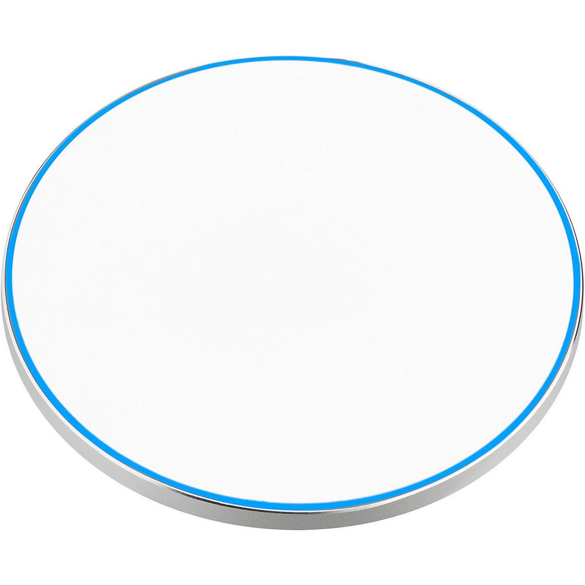 Wireless Charger 15 Watt mit eloxierter Aluminiumschale und leuchtendem Rand