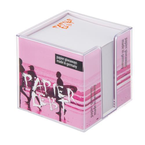 Zettelbox �Twin-Small� 10 x 10 x 10 cm, doppelwandig