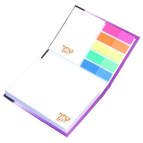 Haftnotizen mit Hardcover 100 x 70 mm, 4-farbig bedruckt