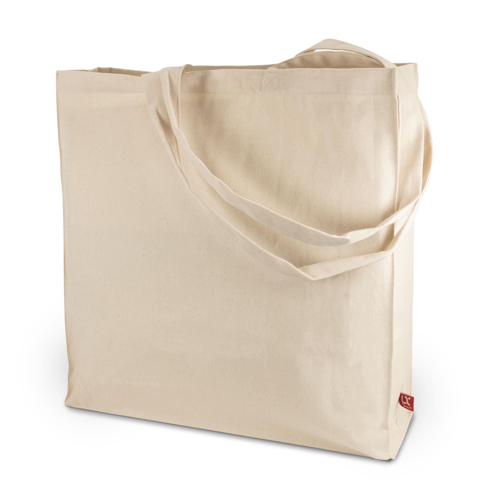 TORONTO – Canvas-Tasche mit Boden- und Seitenfalte sowie langen Henkeln