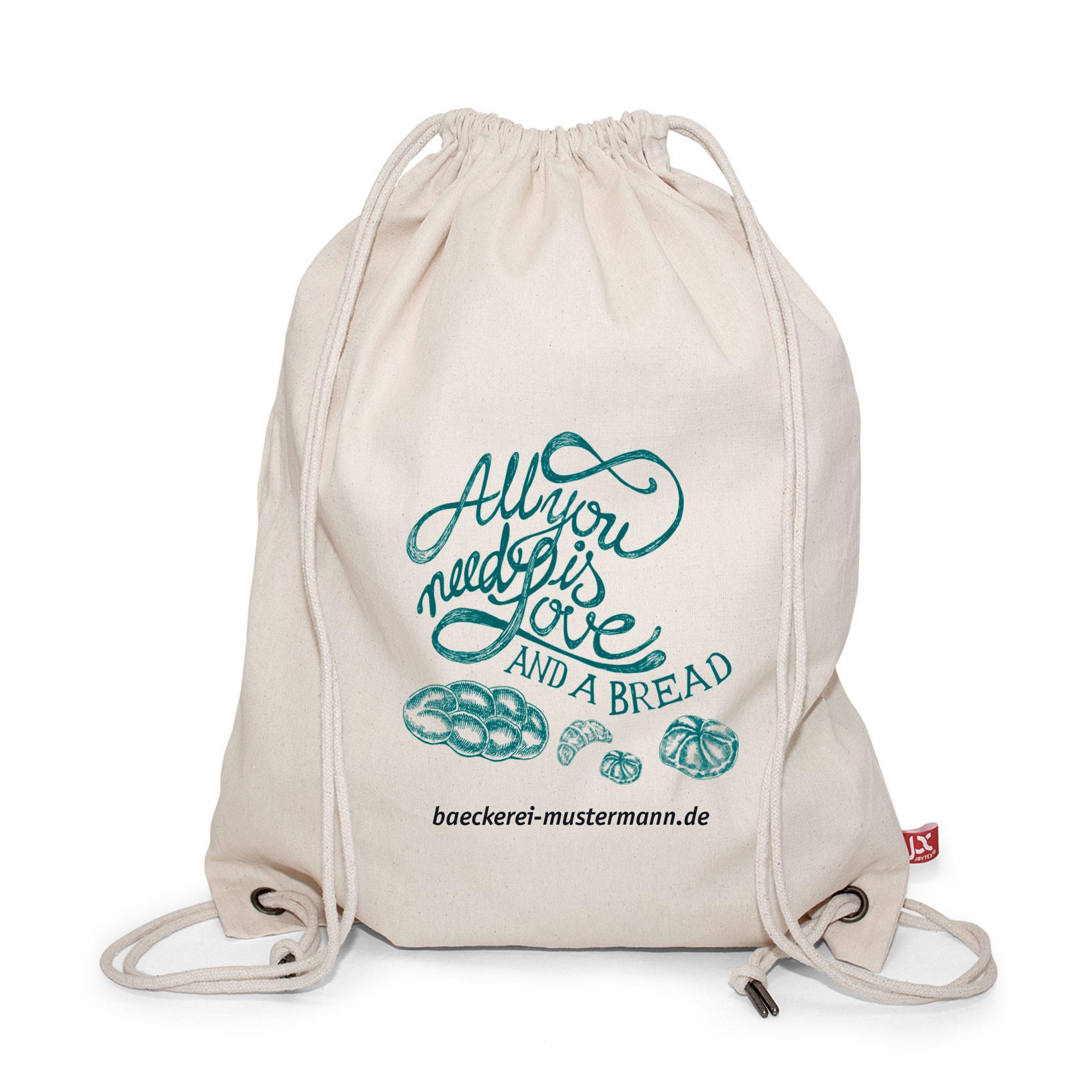 DURBAN – Canvas-Rucksack mit Kordelzug und Metallösen