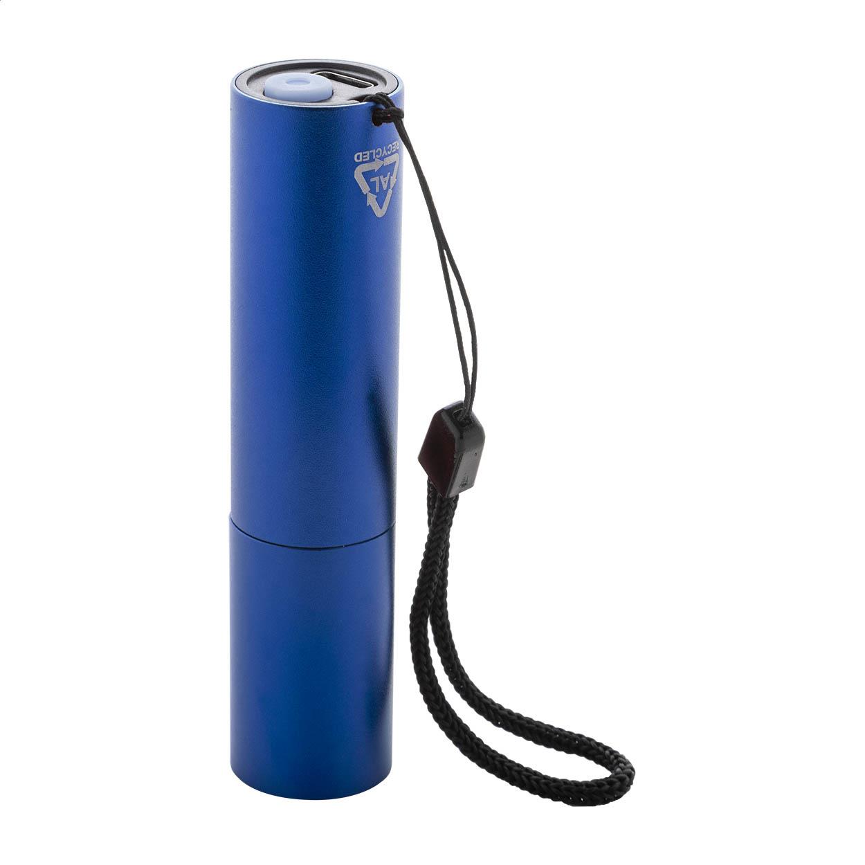 wiederaufladbare Taschenlampe aus recyceltem Aluminium