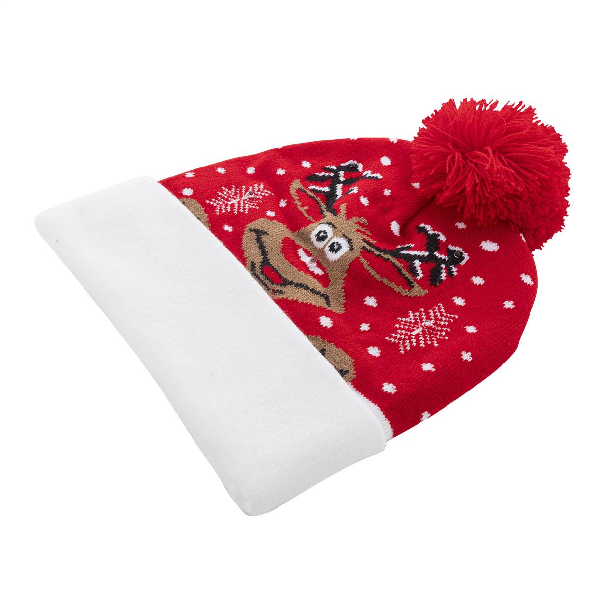 Weihnachts-LED-Wintermütze, Rentier