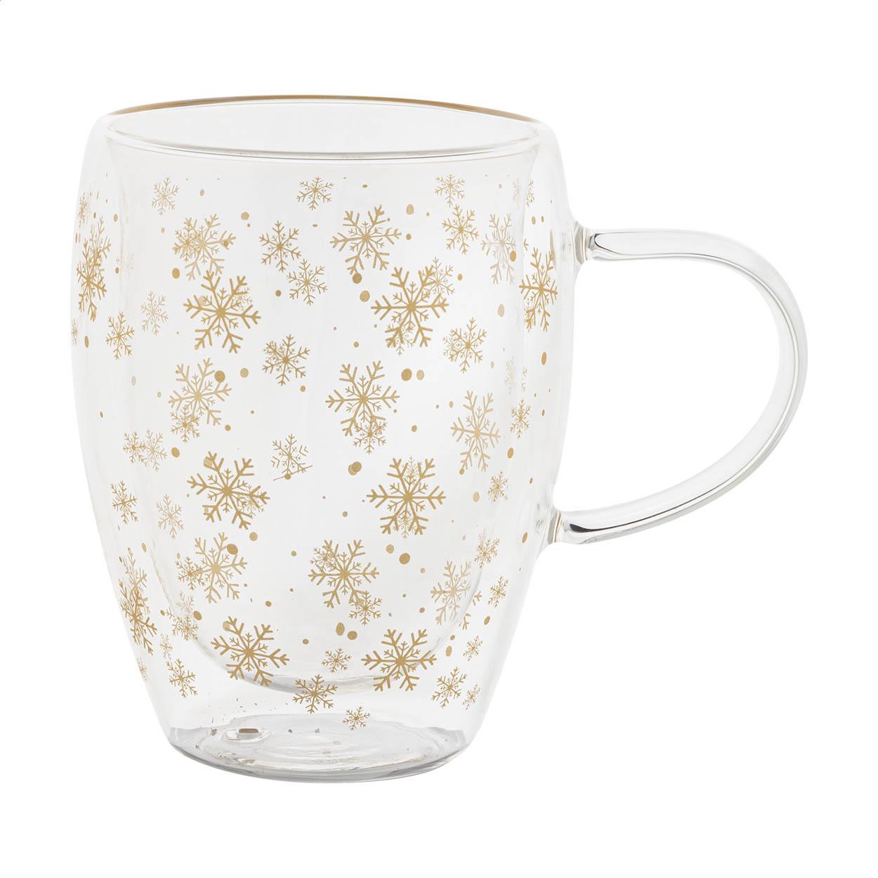 Weihnachts-Thermobecher aus Glas