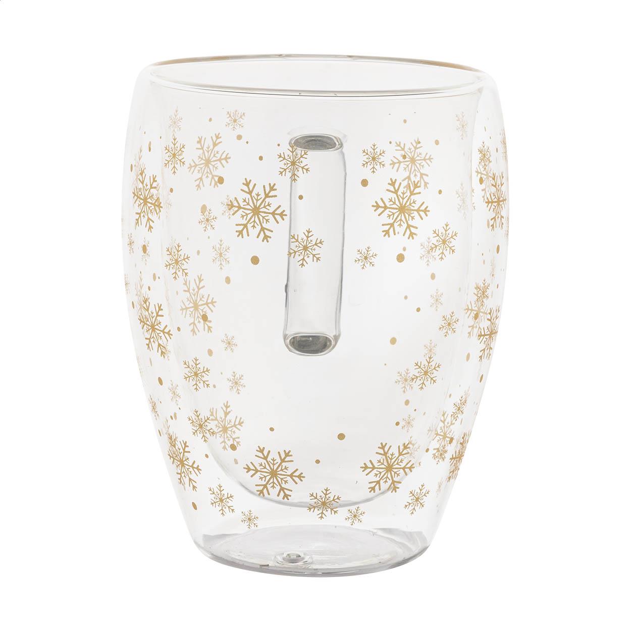 Weihnachts-Thermobecher aus Glas