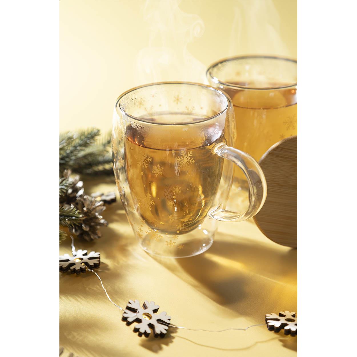 Weihnachts-Thermobecher aus Glas