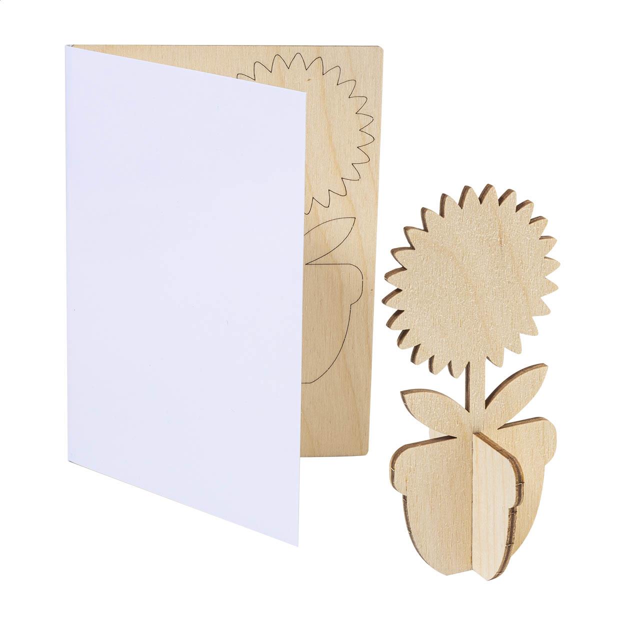 individuelle Puzzle-Postkarte, Blume