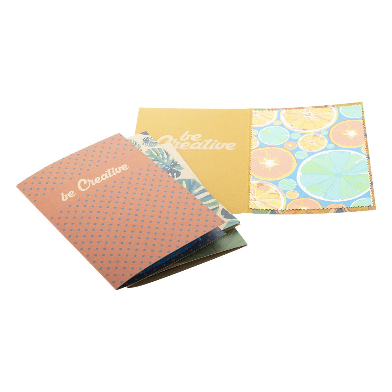 Postkarte mit Brillenreinigungstuch