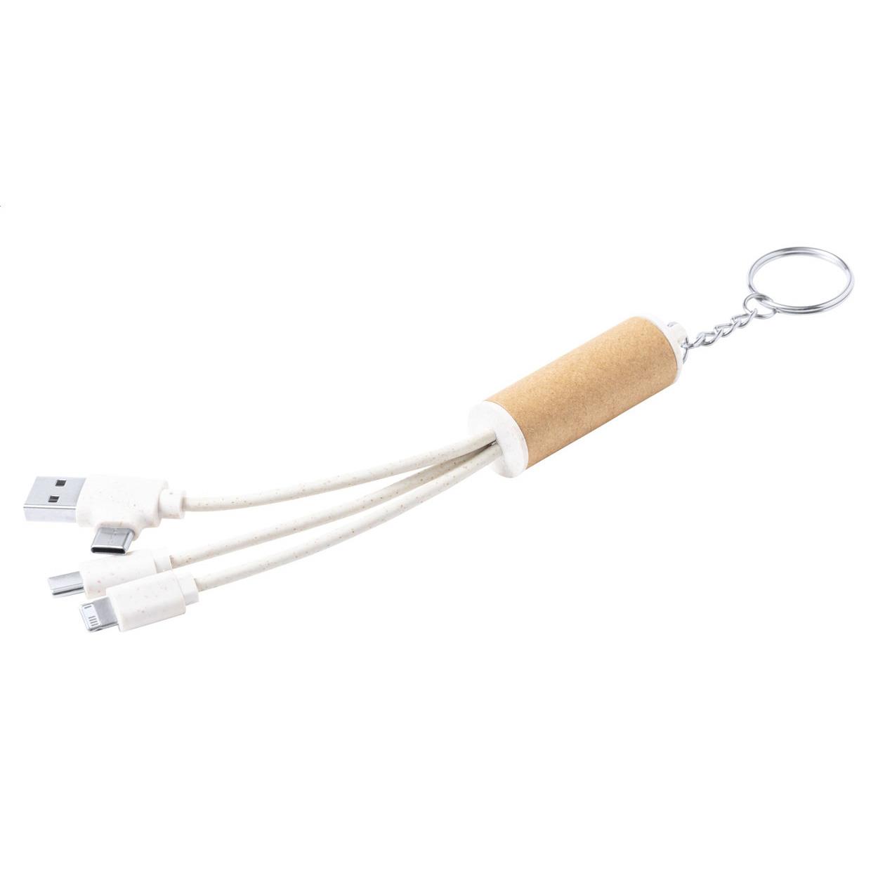Schlüsselanhänger mit USB-Ladekabel
