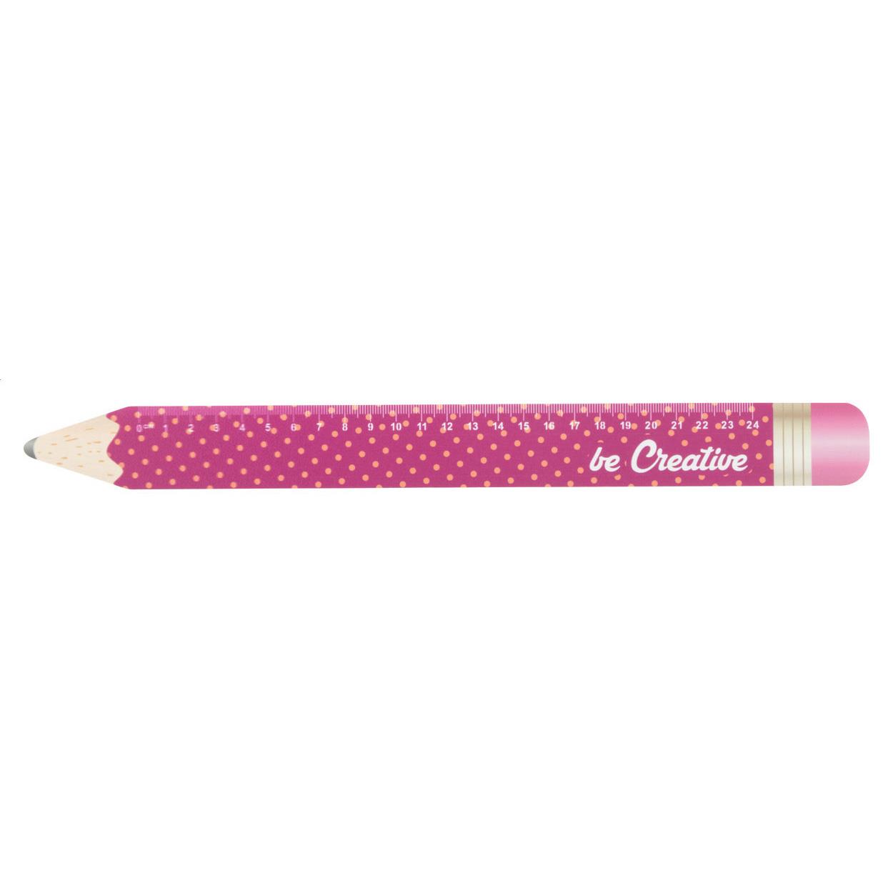 24 cm Lineal, Bleistift
