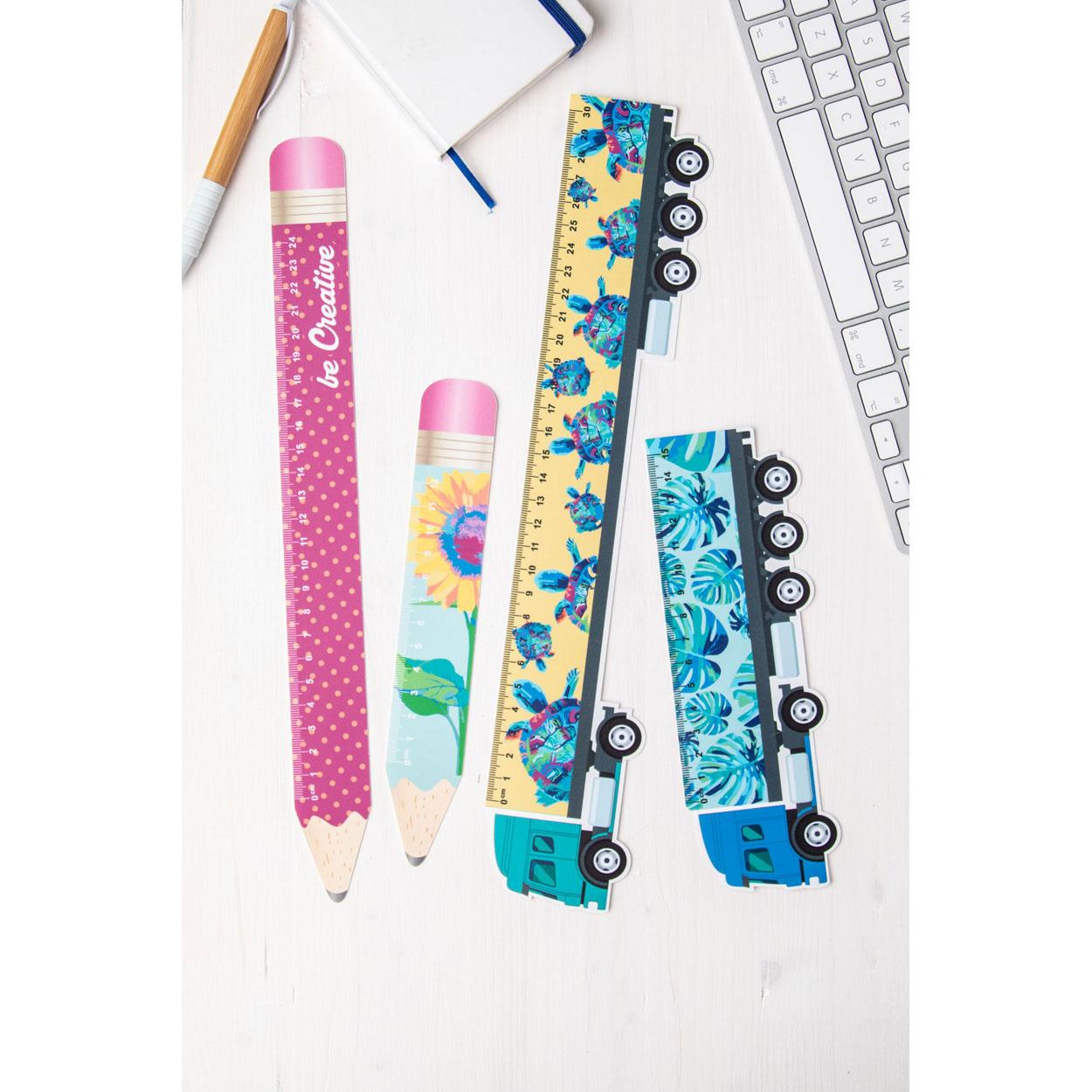 12 cm Lineal, Bleistift