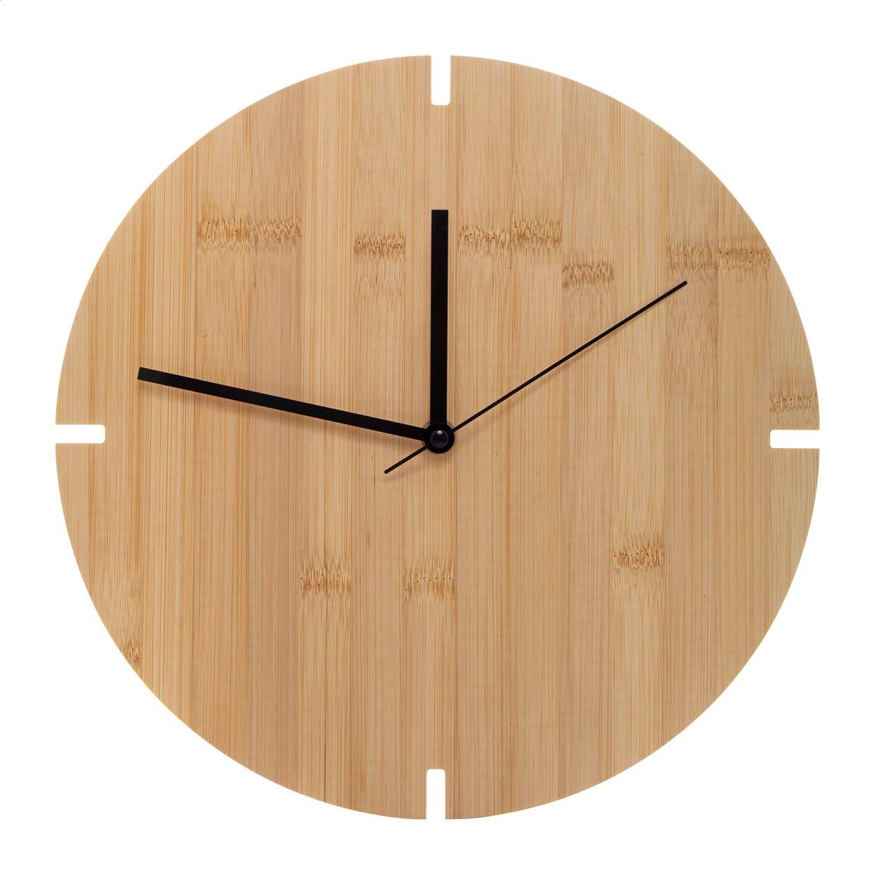 Wanduhr aus Bambus