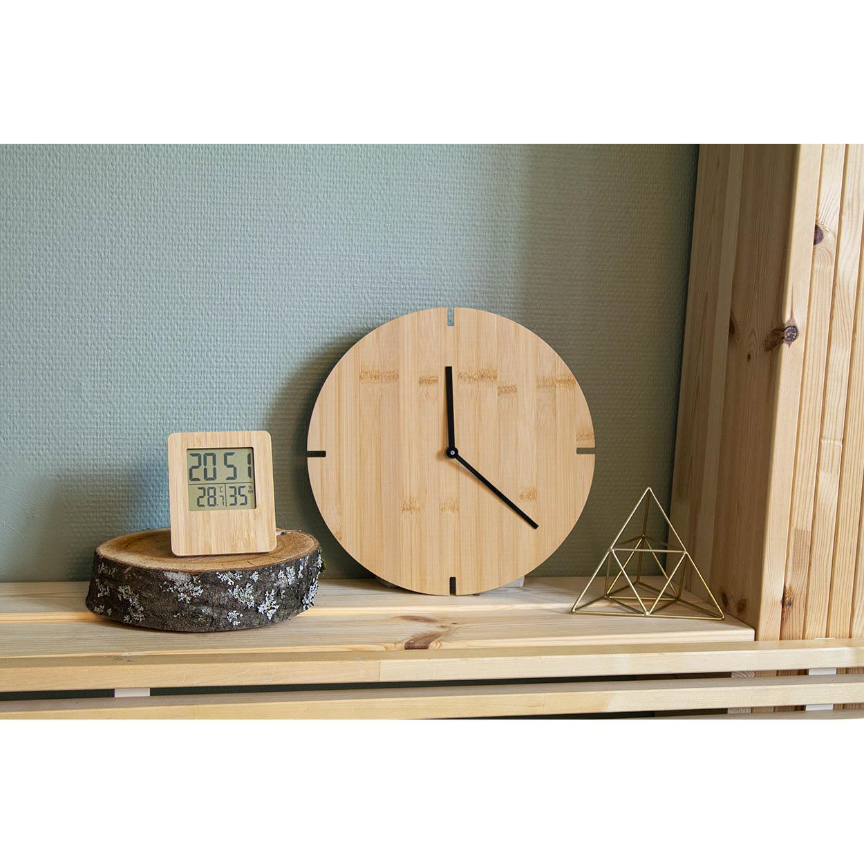Wanduhr aus Bambus