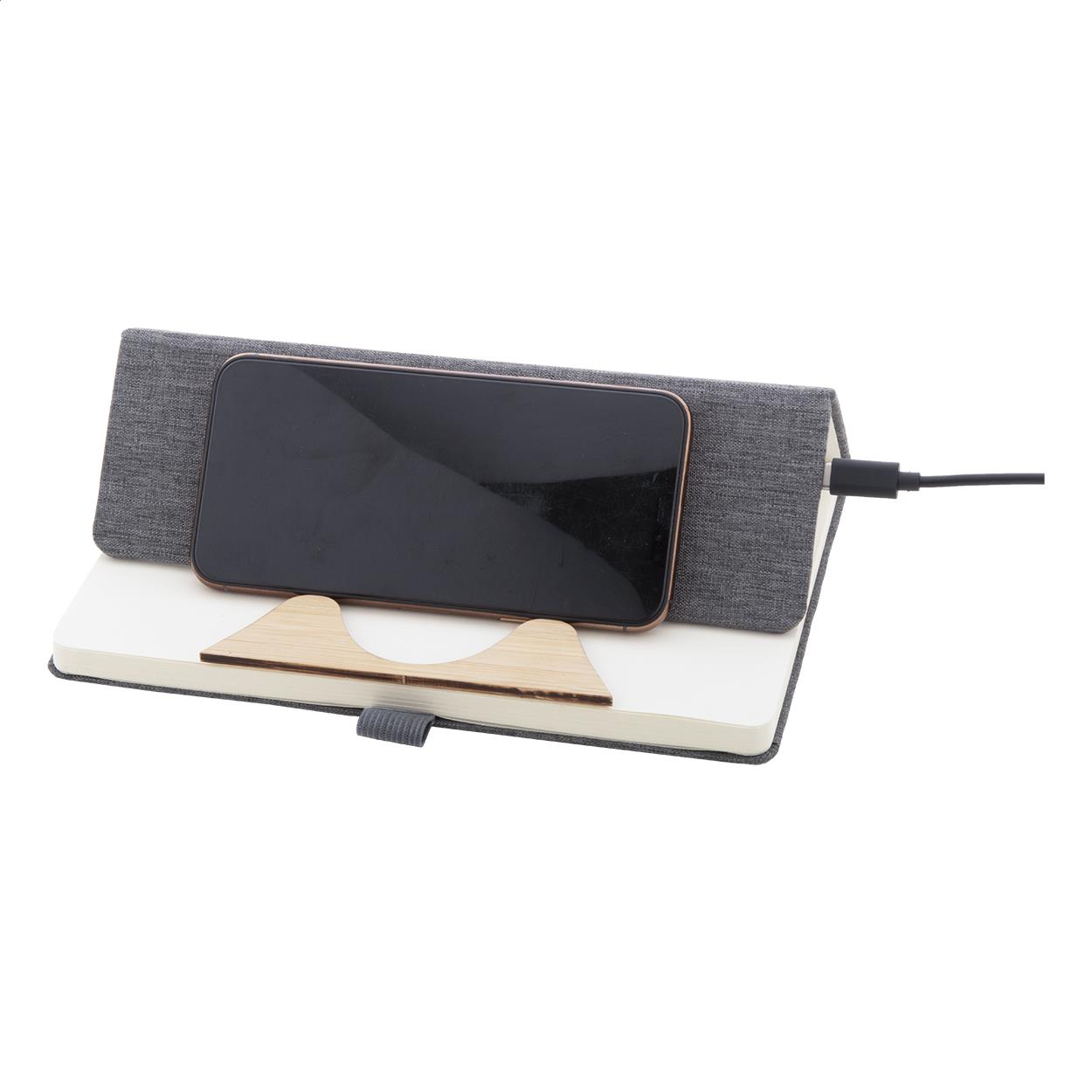 RPET Wireless-Charger/Notizbuch