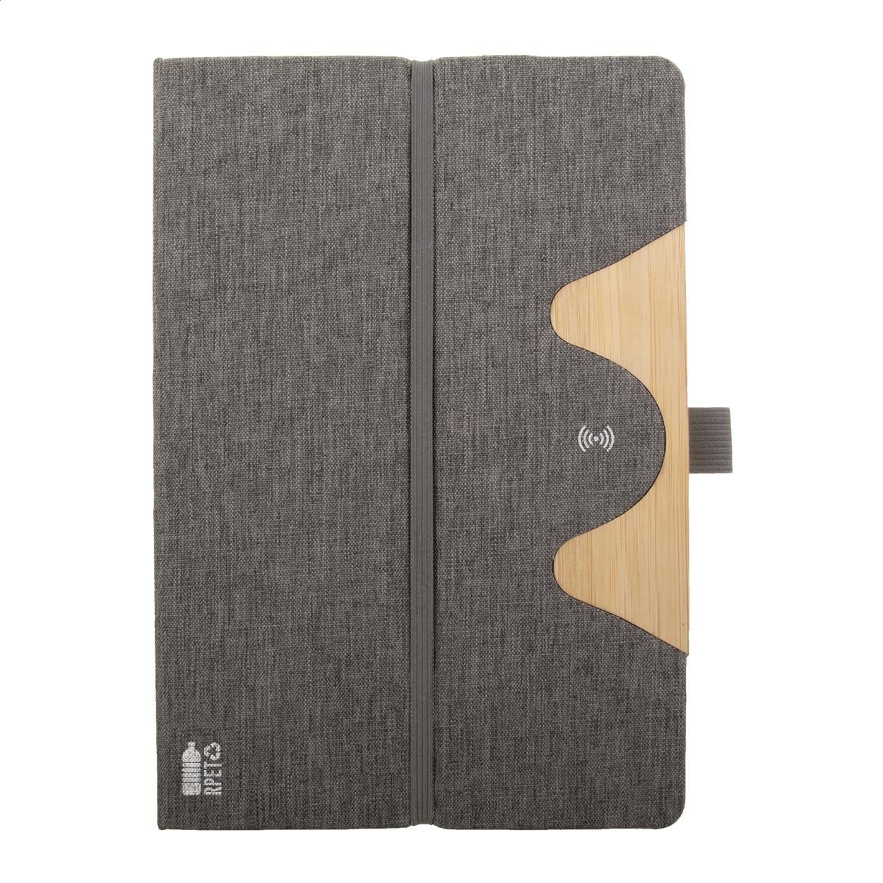 RPET Wireless-Charger/Notizbuch