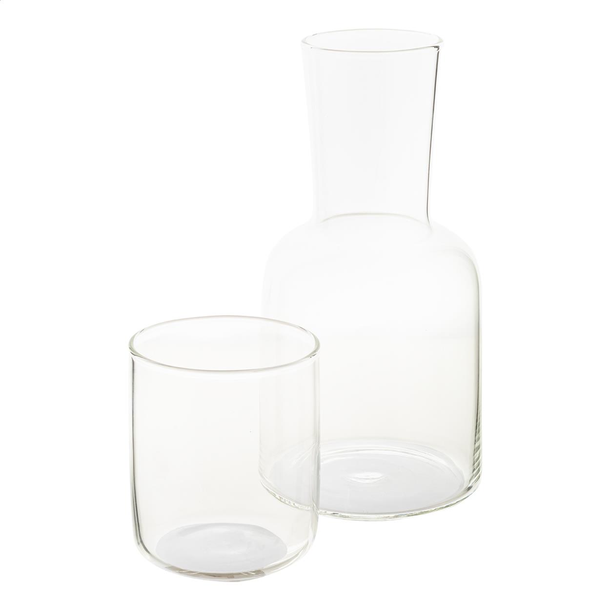 Getränkeset: Karaffe und Glas