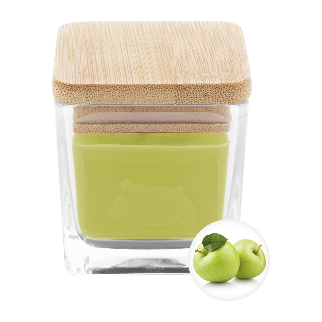 Kerze, grüner Apfel