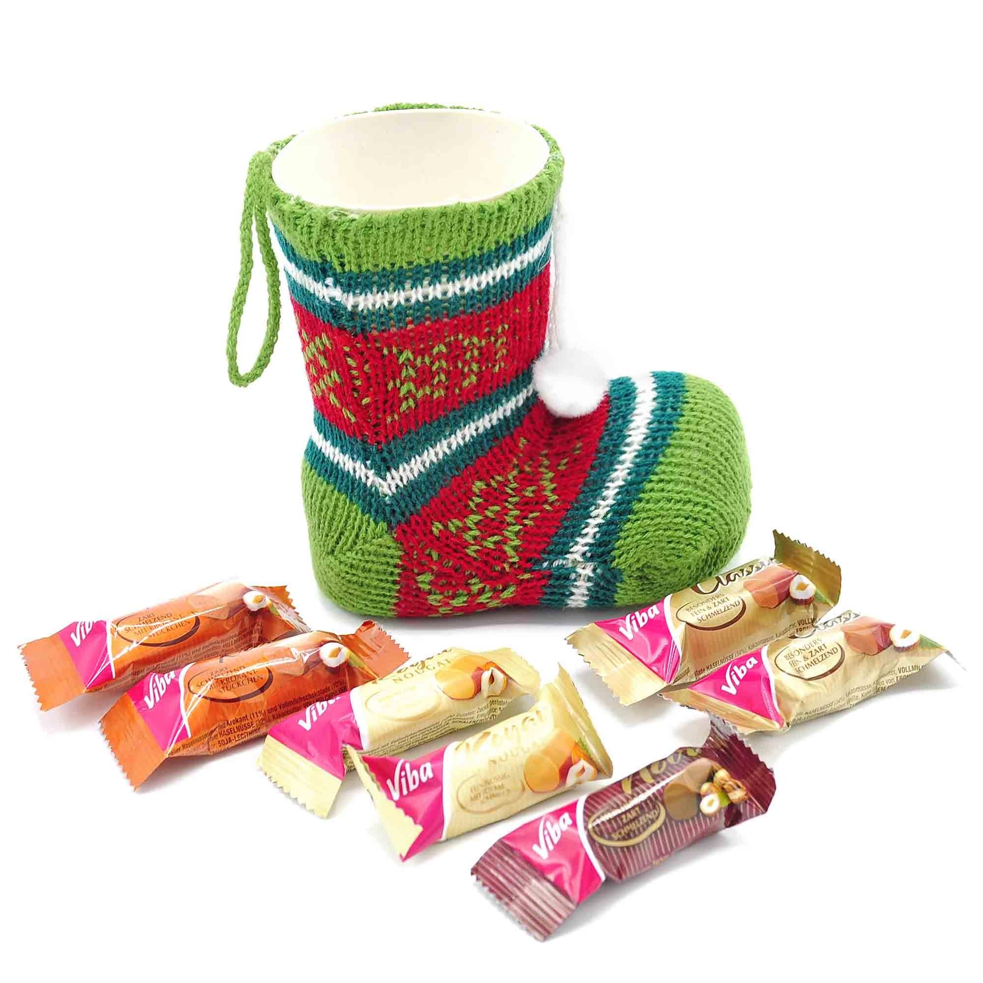 Nikolausstiefel Nougat, 150g, neutral