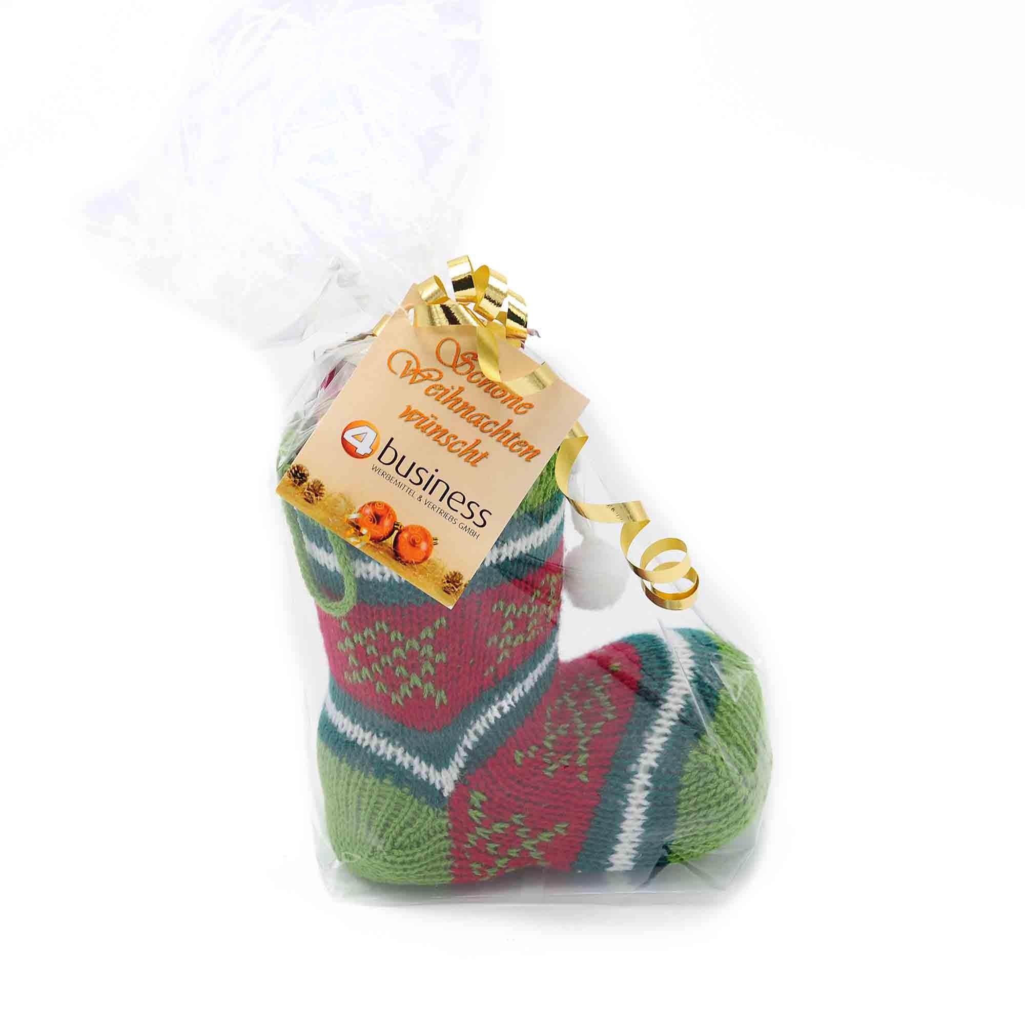 Nikolausstiefel Nougat, 70g, mit Grußkarte