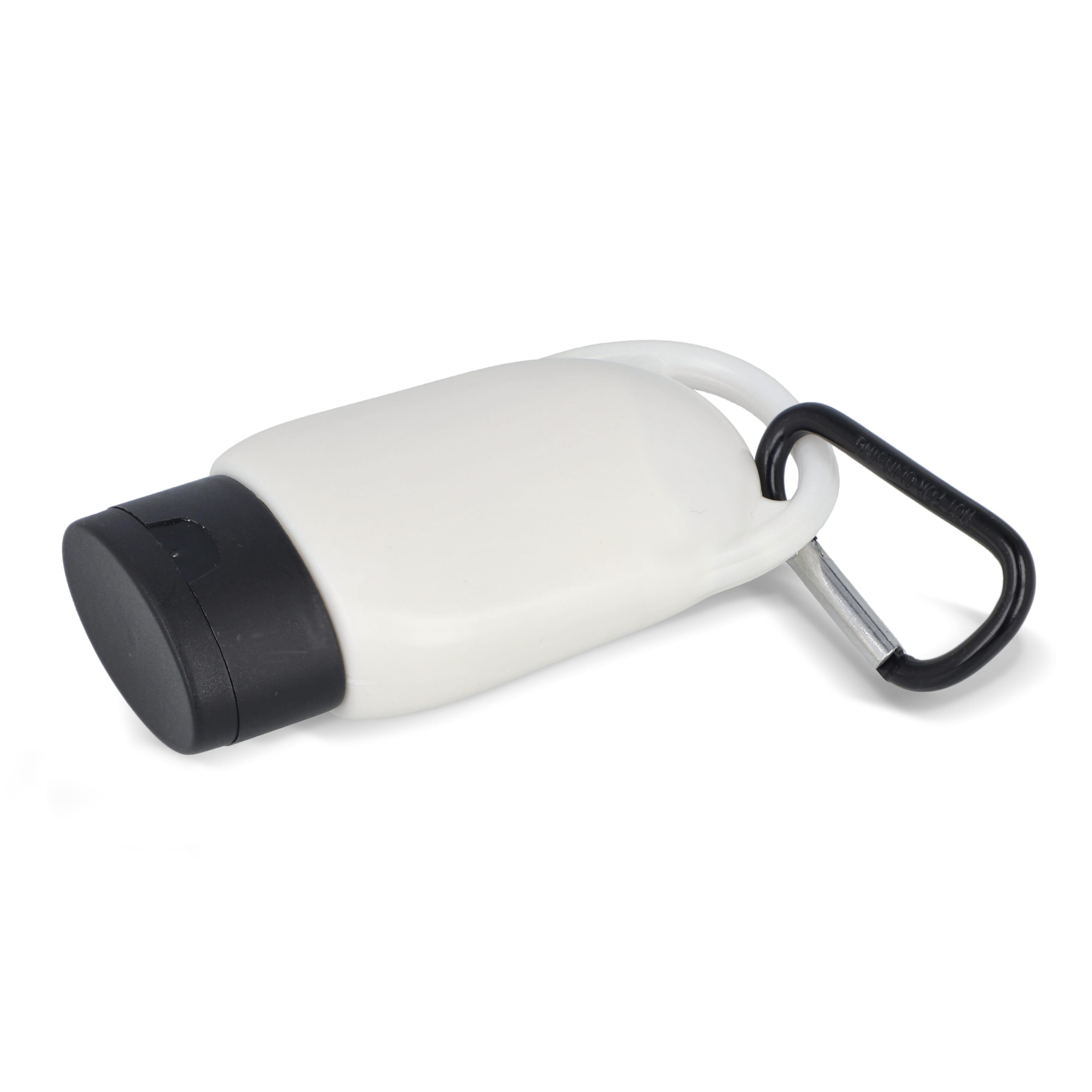 Sonnenschutzlotion mit Karabiner SPF30 aus recyceltem Material