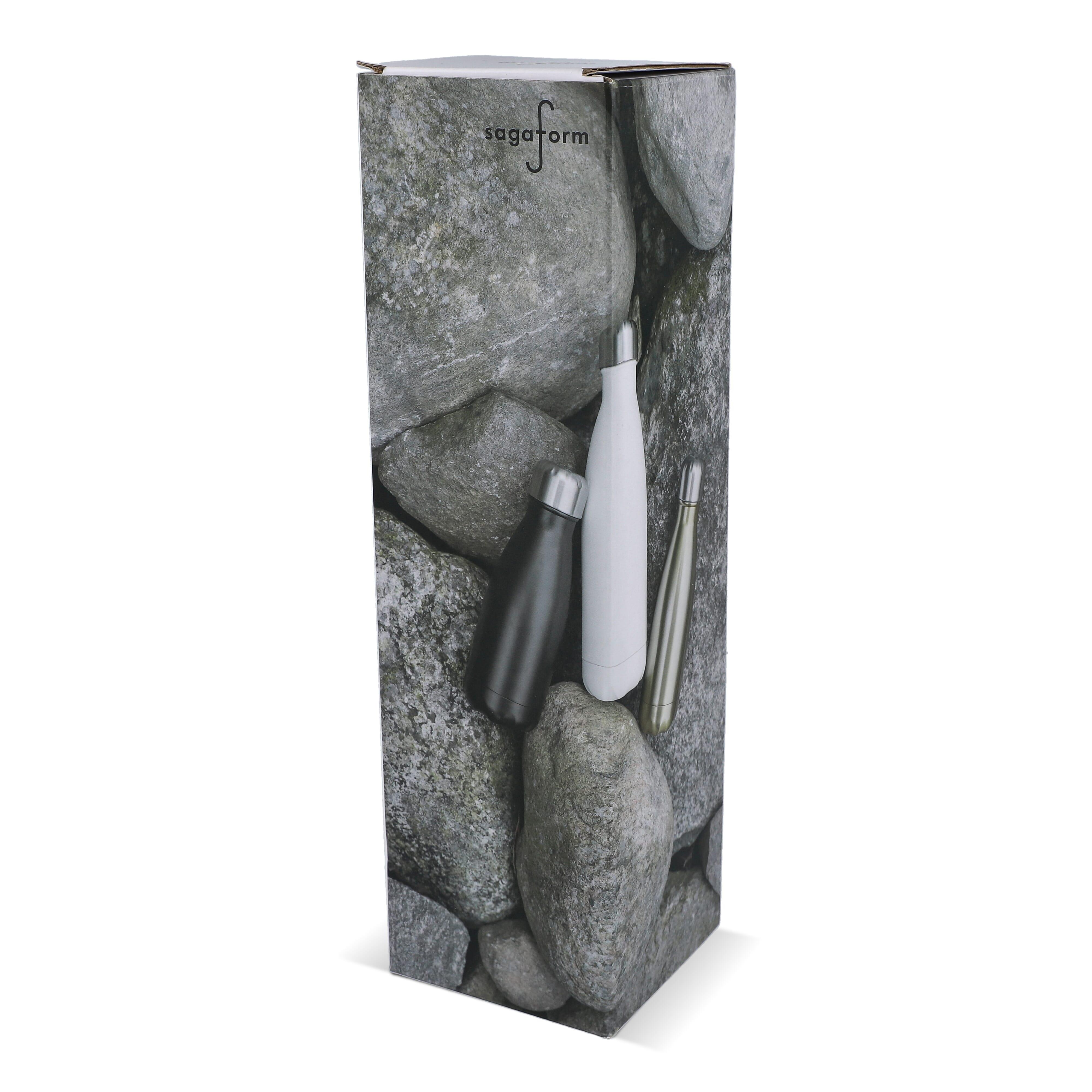 Sagaform Nils Stahlflasche Chrom 500 ml