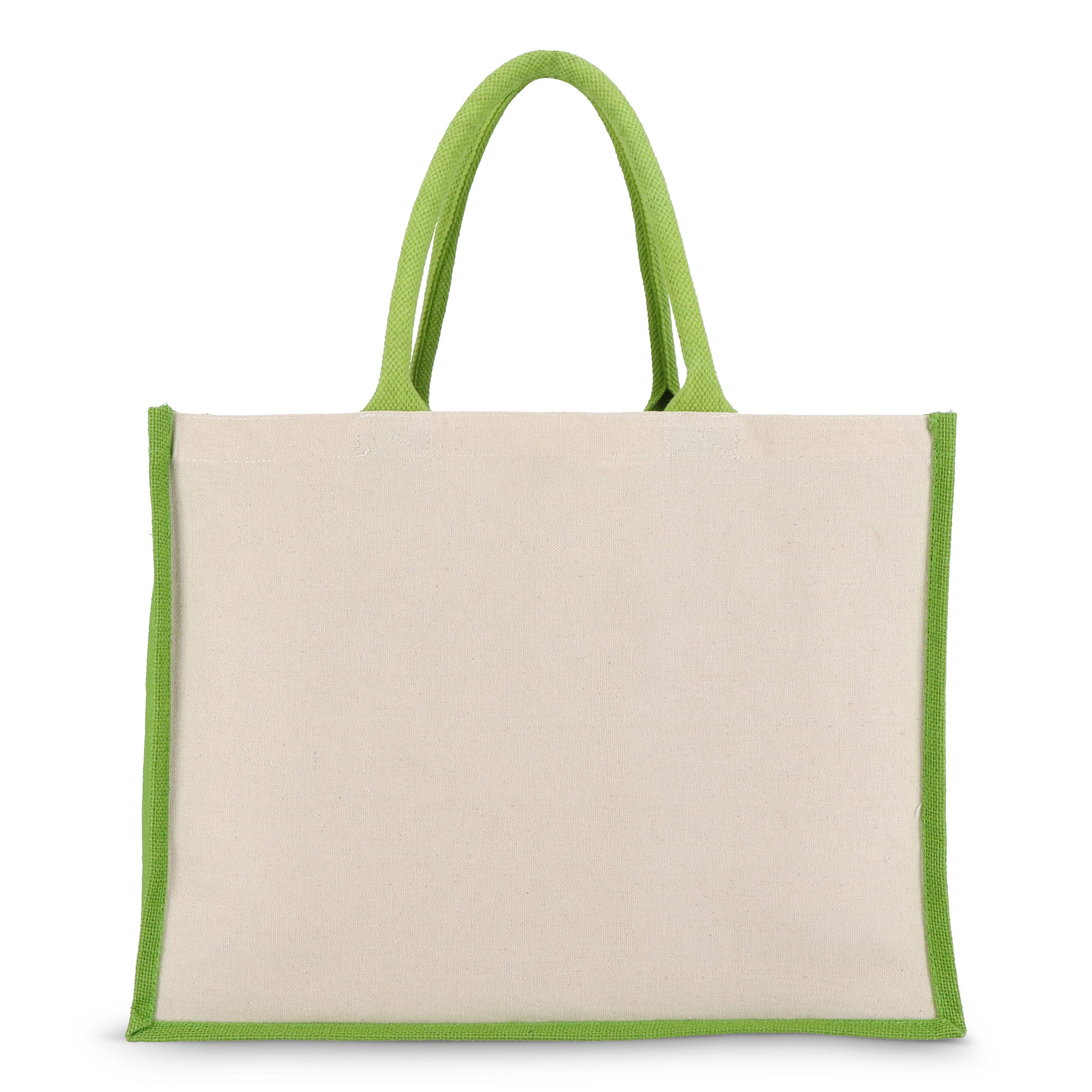 Jute-Baumwolle Tragetasche OEKO-TEX® 42,5 x 19 x 32cm 320g/m²