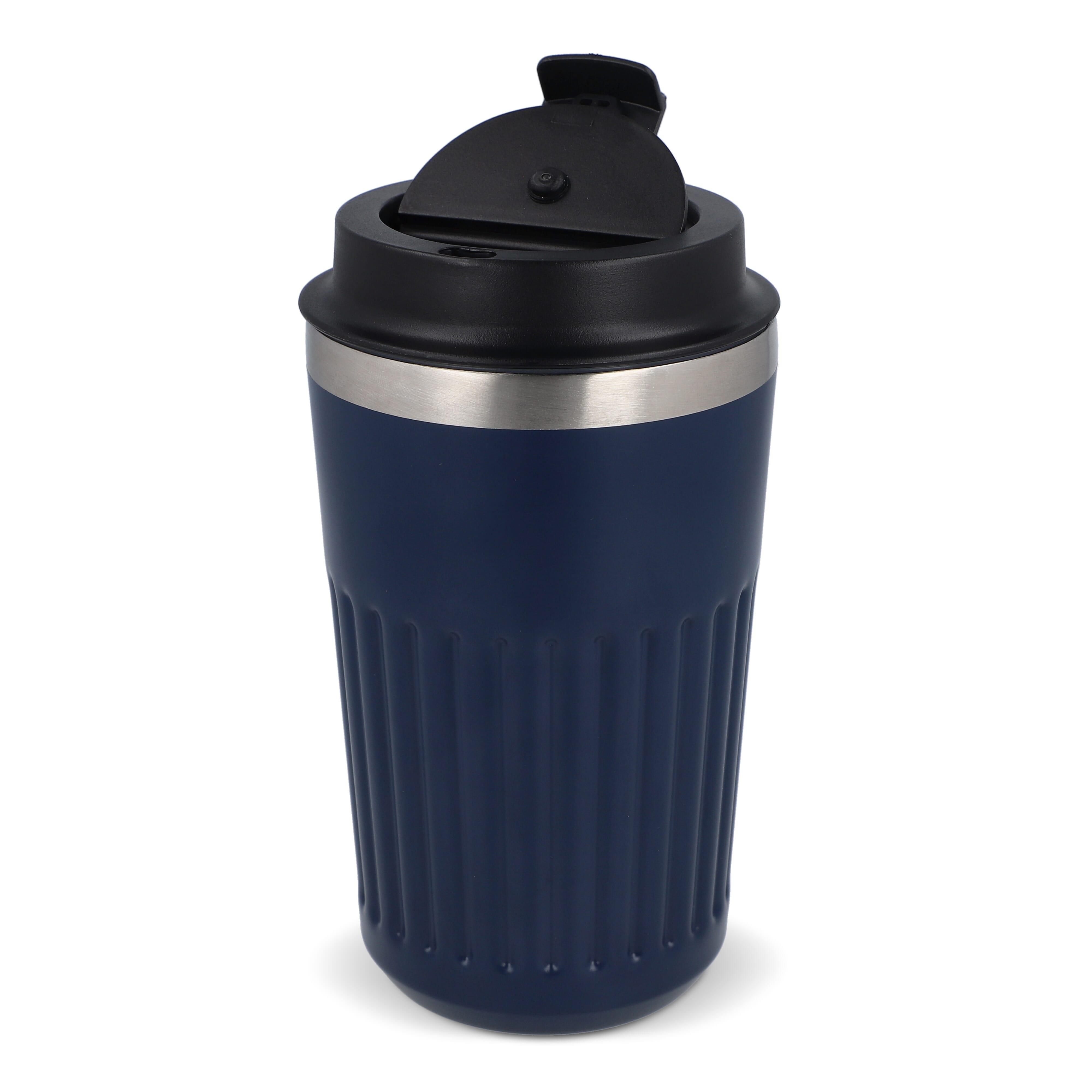 Recycelter Edelstahl-Thermobecher für Kaffee zum Mitnehmen, 400 ml