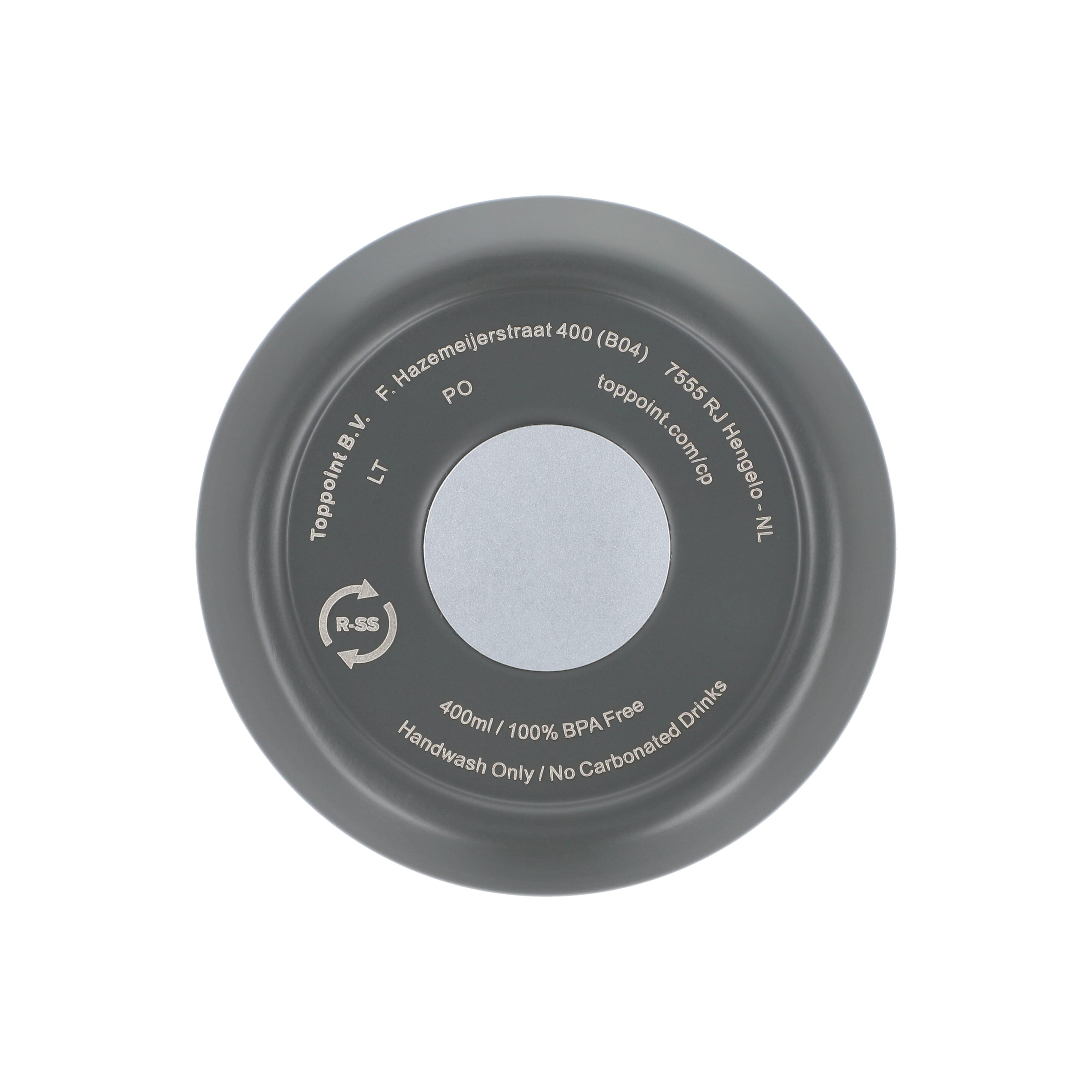Recycelter Edelstahl-Thermobecher für Kaffee zum Mitnehmen, 400 ml
