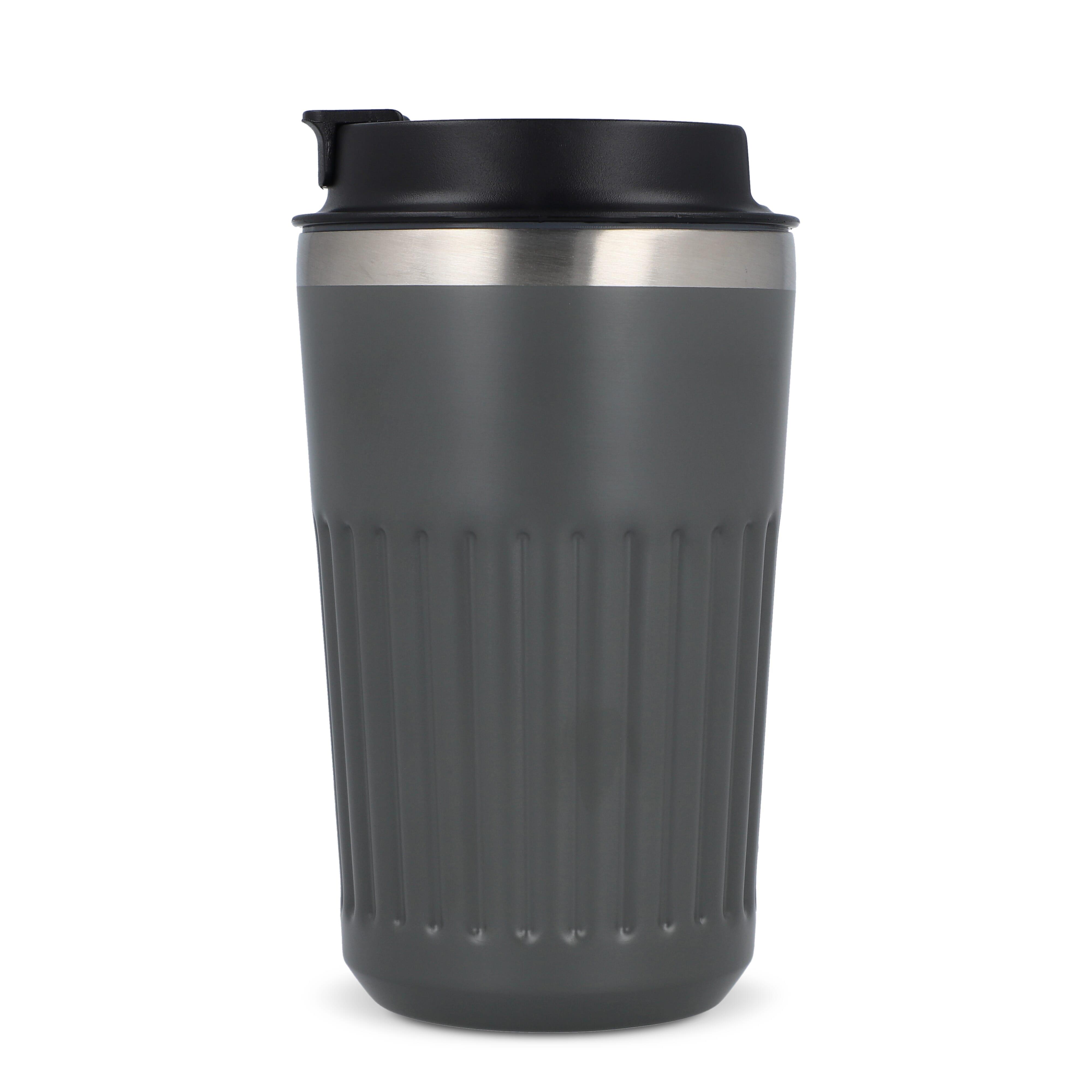 Recycelter Edelstahl-Thermobecher für Kaffee zum Mitnehmen, 400 ml