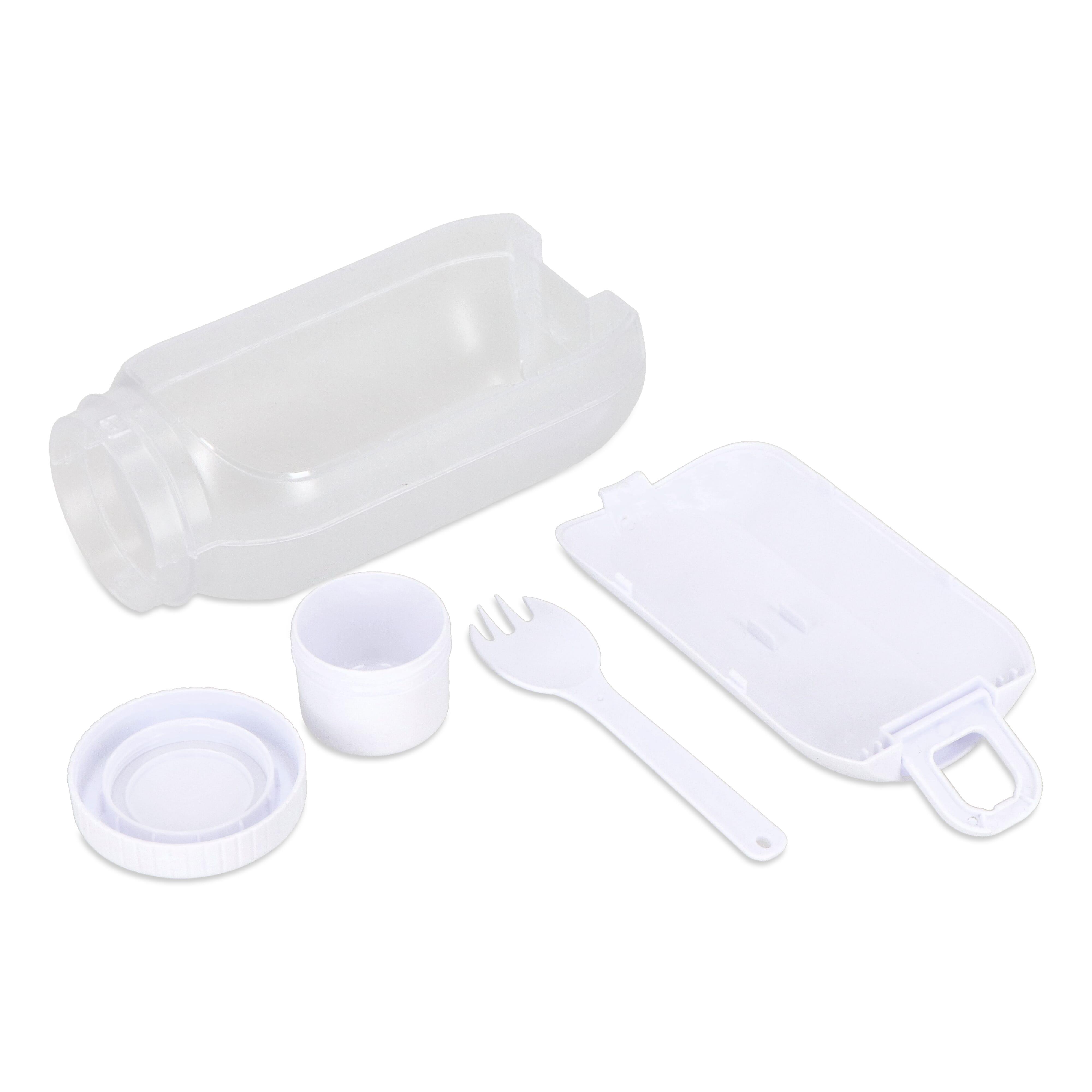 All-in-One-Lunchbox mit Soßenfach und Löffel-Gabel