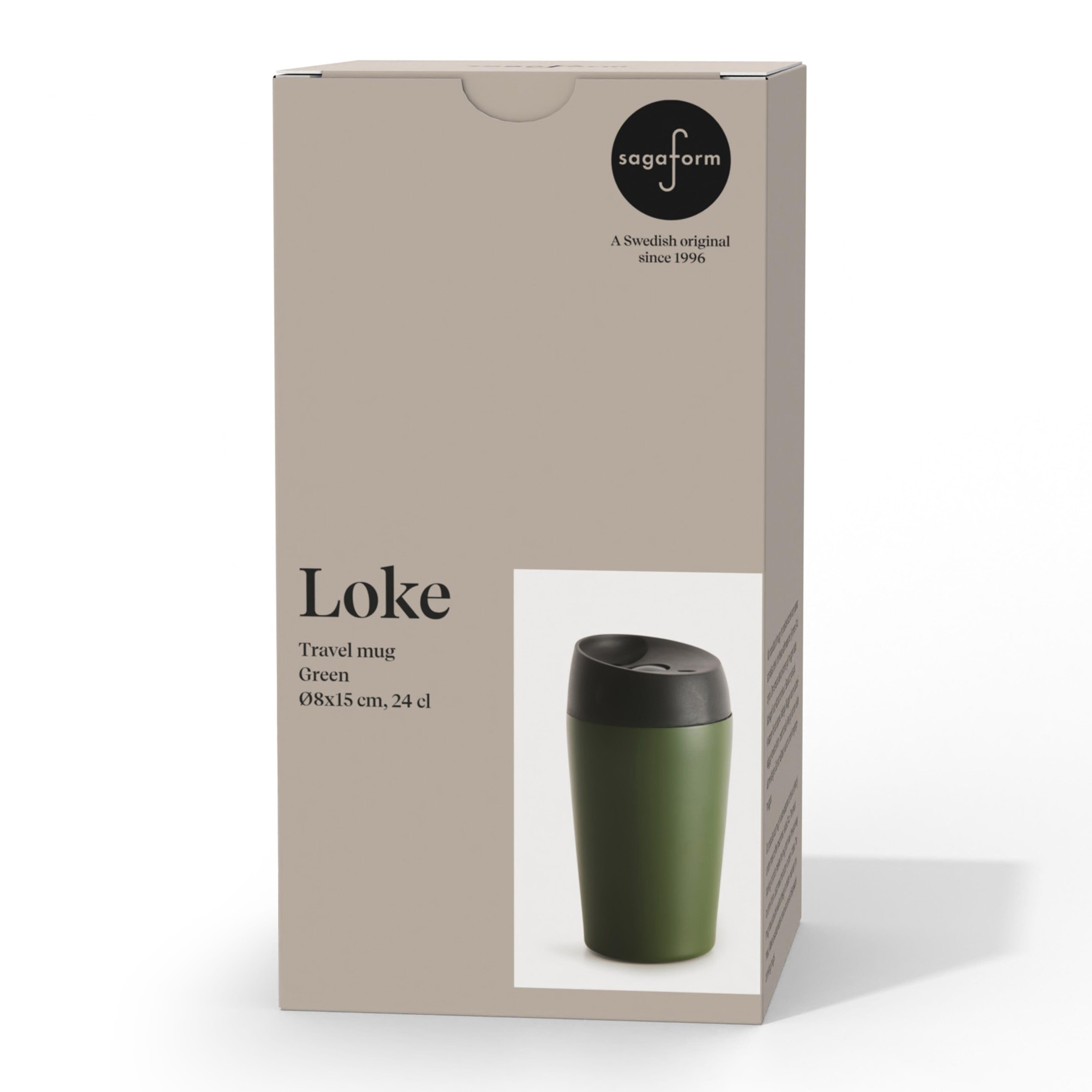Sagaform Loke Reisebecher Farbe beschichtet 240ml