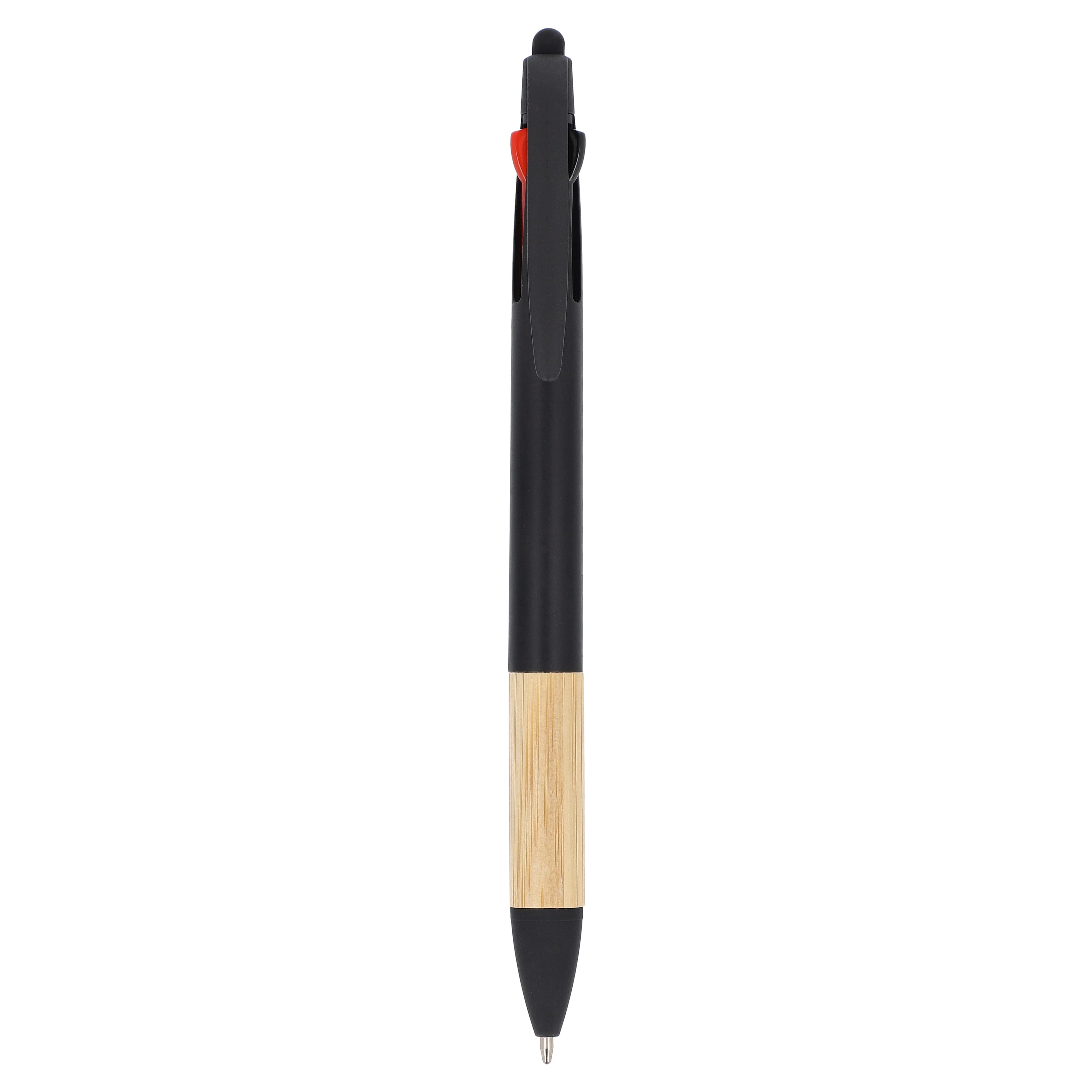 3-Farben-Stift mit Bambusgriff