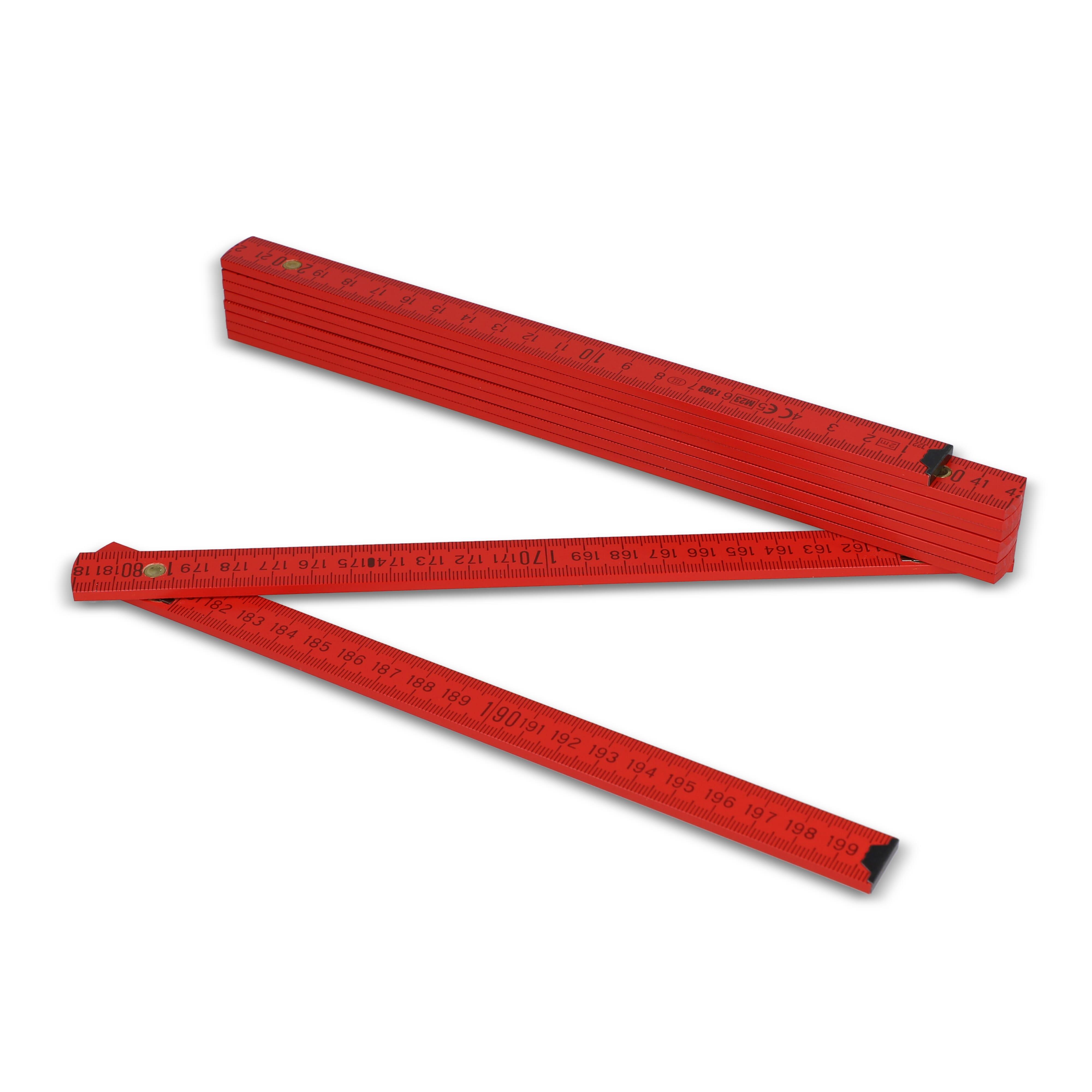 Zollstock Holz 2m Premium lackiert
