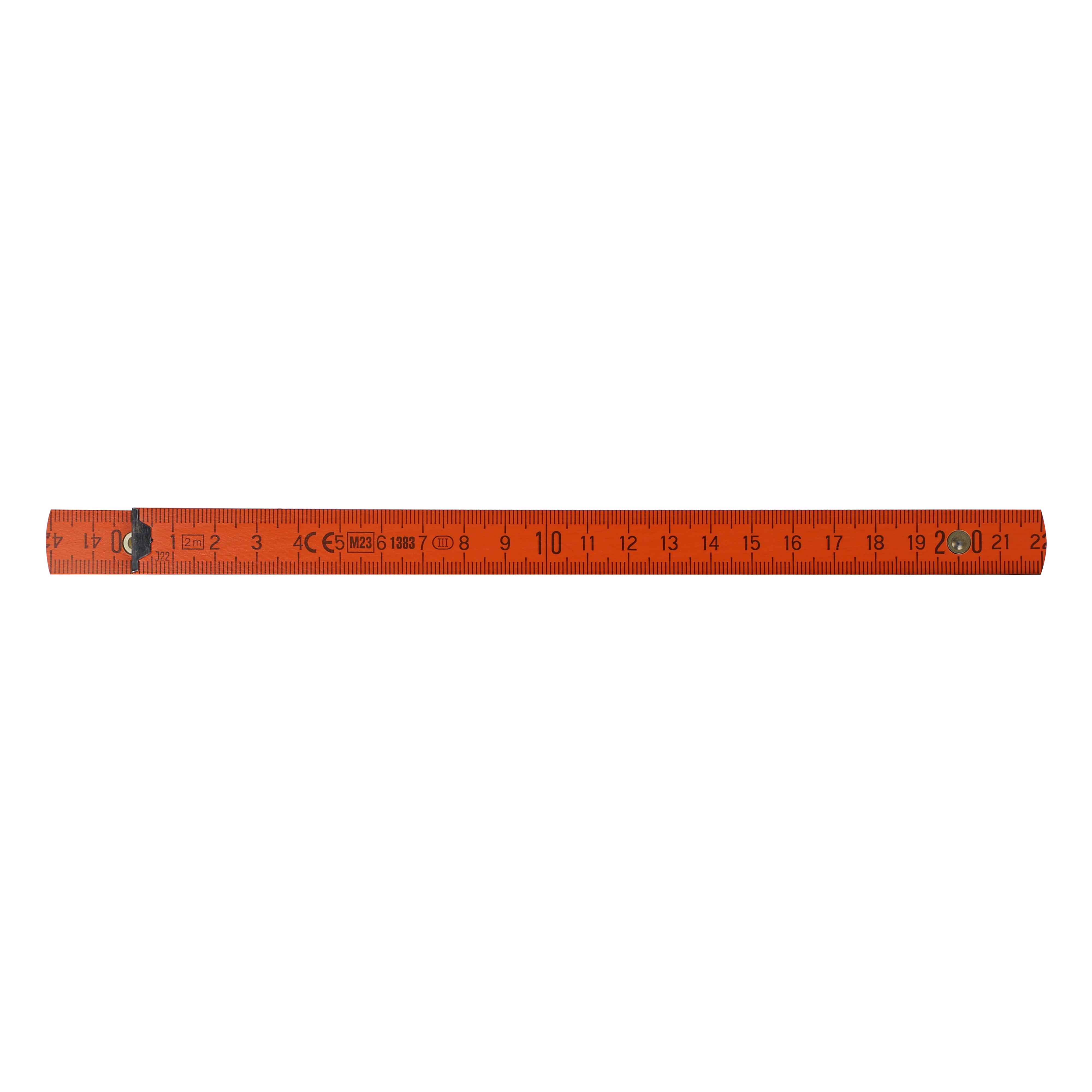 Zollstock Holz 2m Premium lackiert