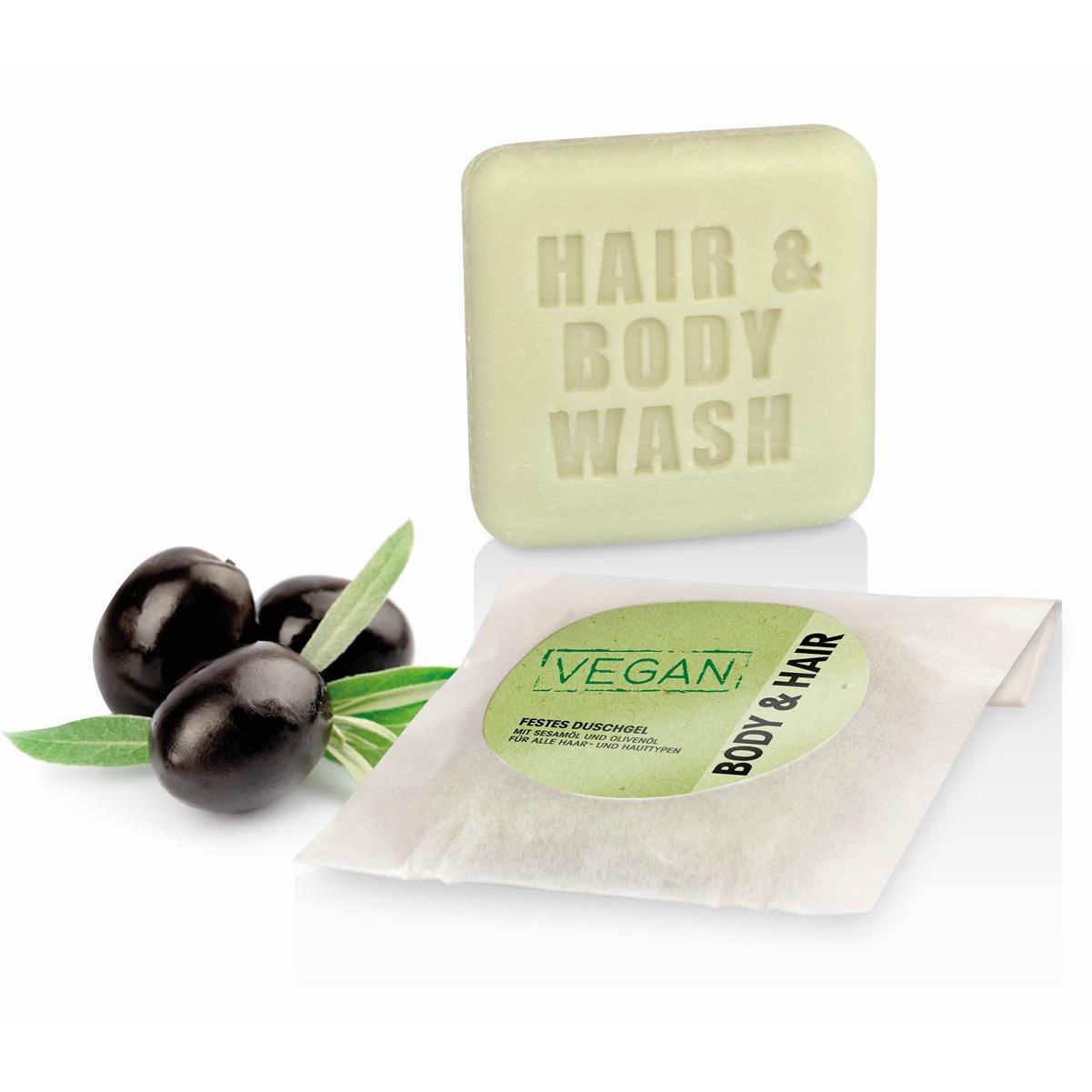 Shower Bar - Festes Duschgel ´Body & Hair´ im Pergament-Tütchen