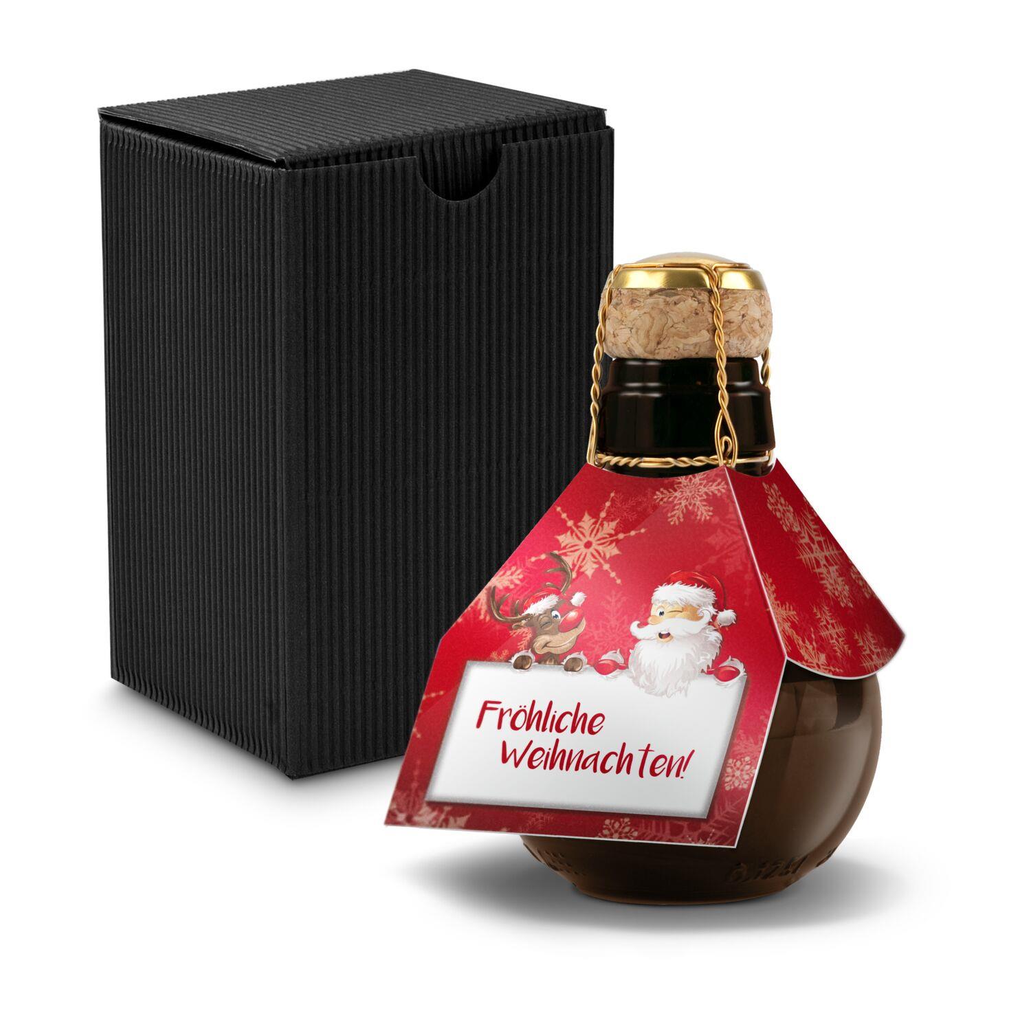 Origineller Sekt Fröhliche Weihnachten - im Geschenkkarton, 125 ml