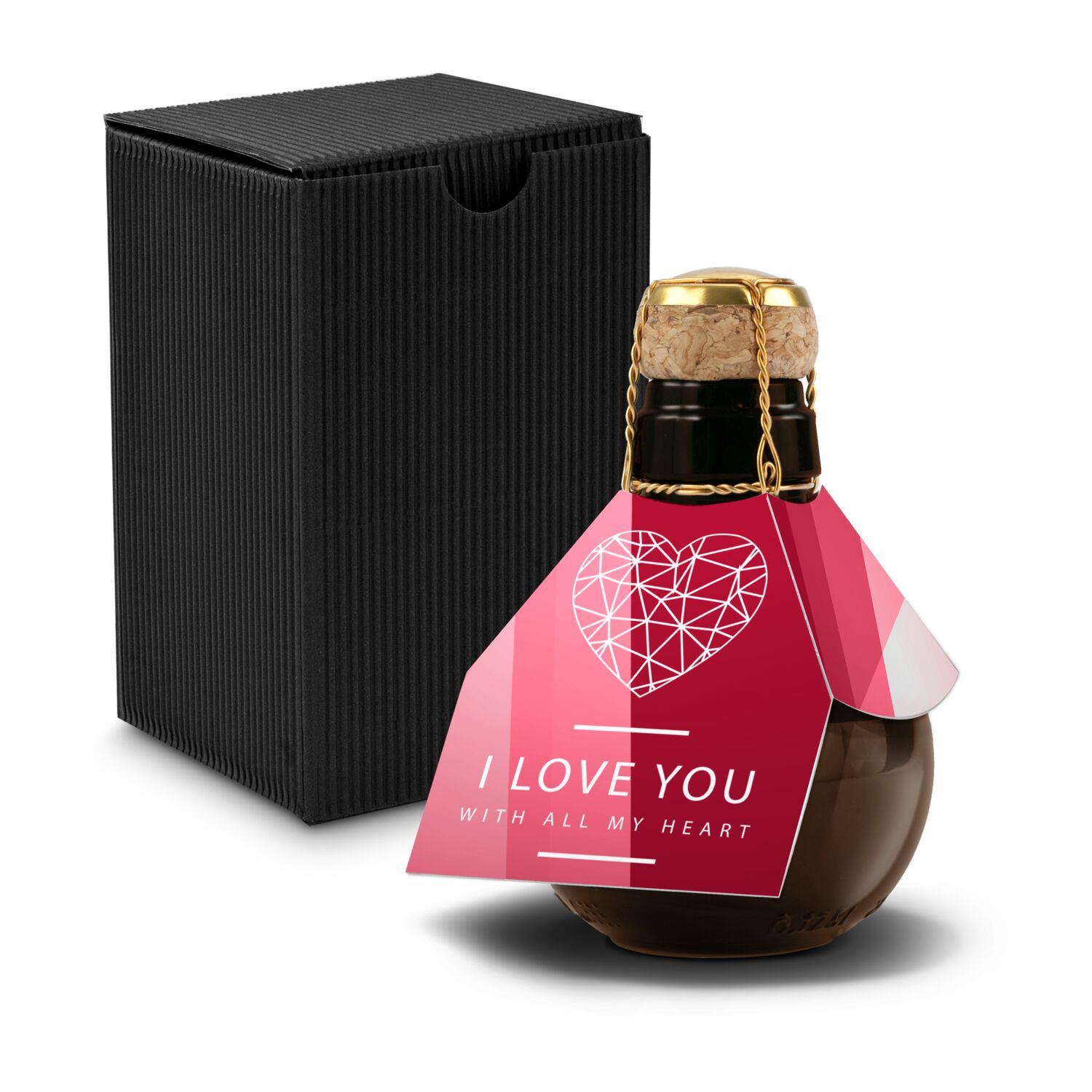 Origineller Sekt I love u - im Geschenkkarton, 125 ml