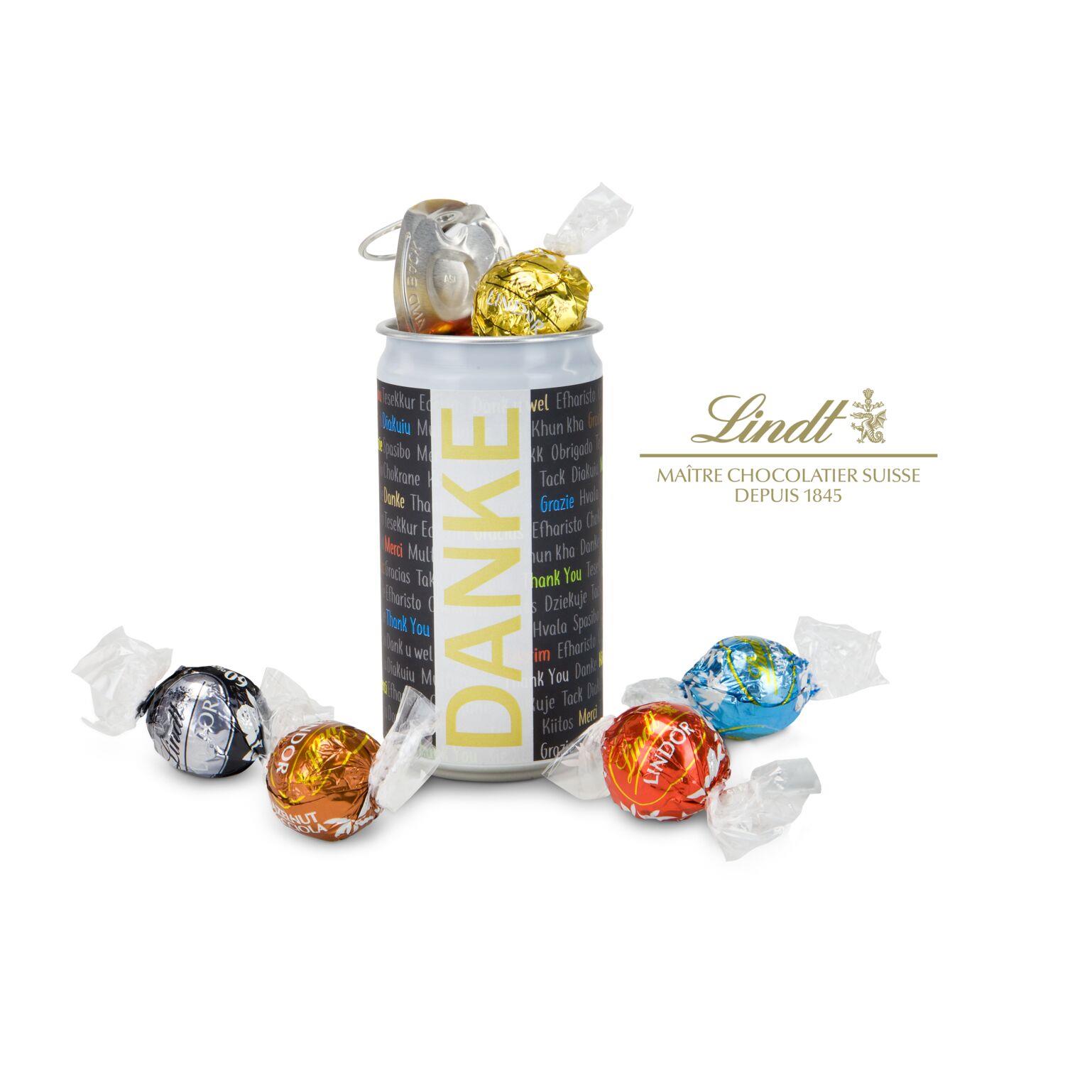 Geschenkartikel / Präsentartikel: Lindt-Geheimnis Ostern - Etikett Danke
