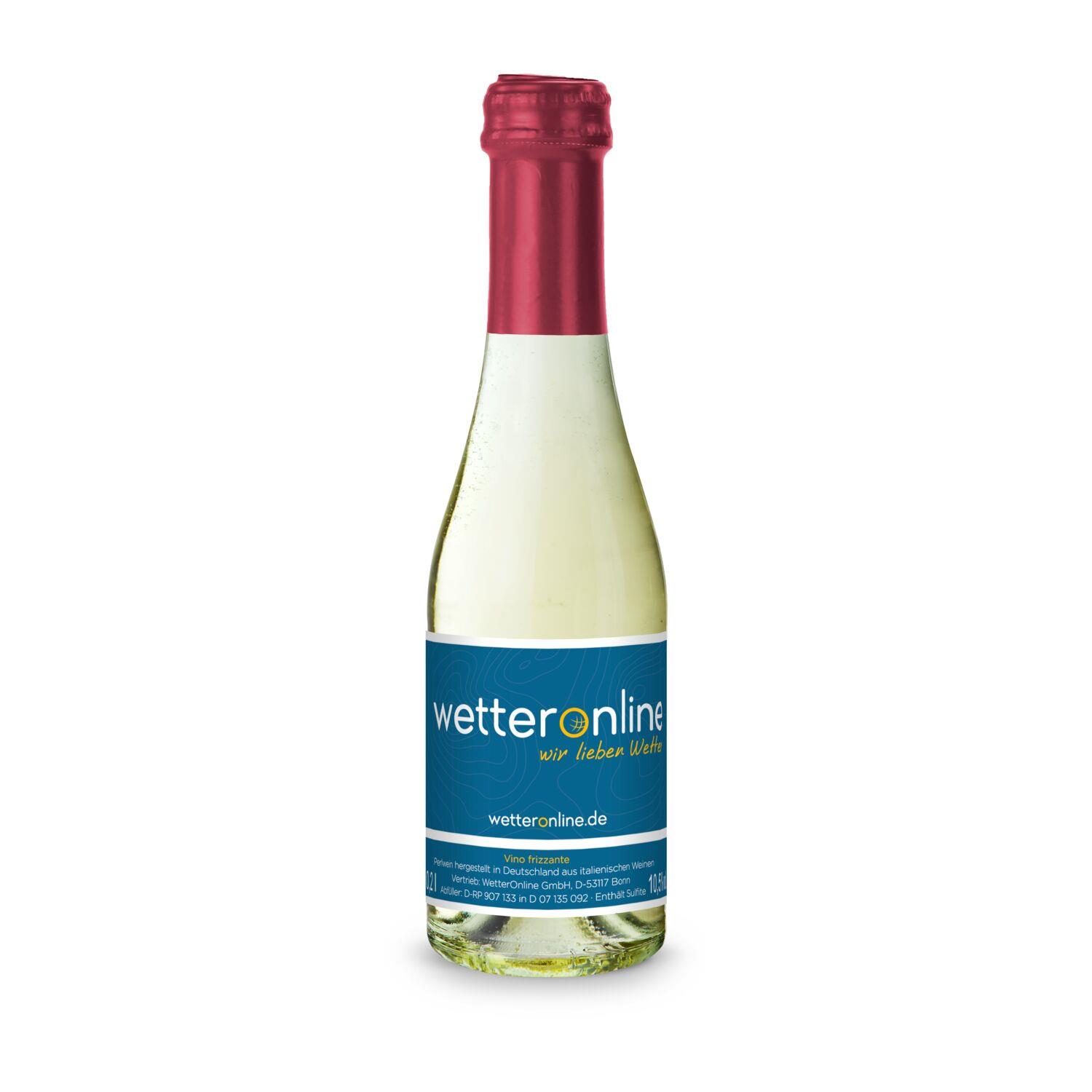 Promo Secco Piccolo - Flasche klar - Kapsel Bordeauxrot, 0,2 l