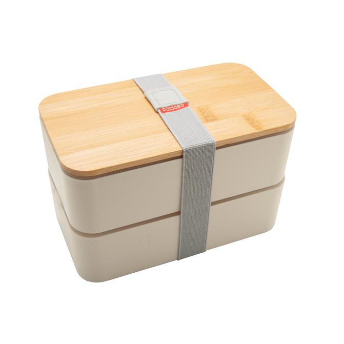 Bento  Nagano , weiss, mit Bambusdeckel
