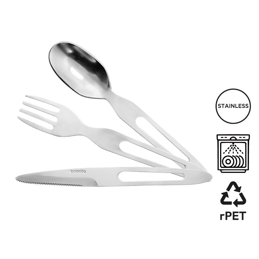 Besteckset  Victoria , mit RPET-Etui
