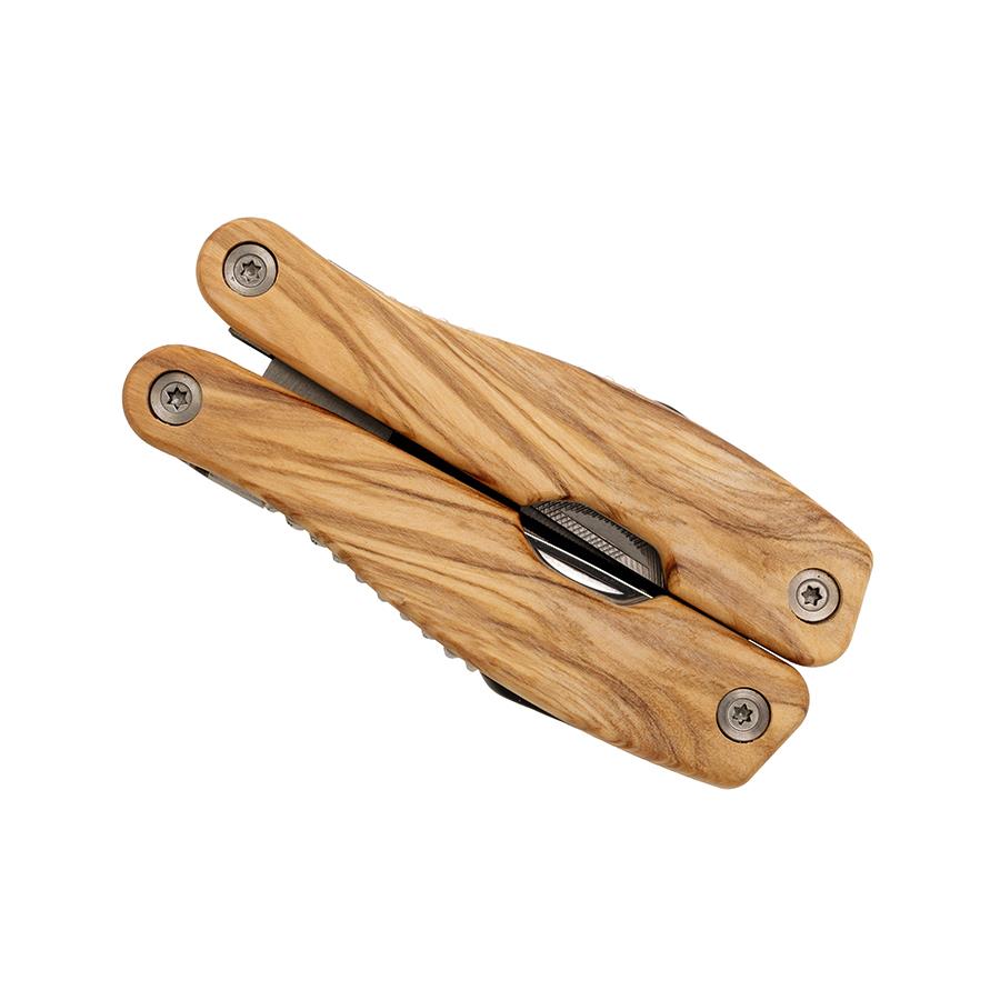 Multitool  Locker , 12 Funktionen, Olivenholz
