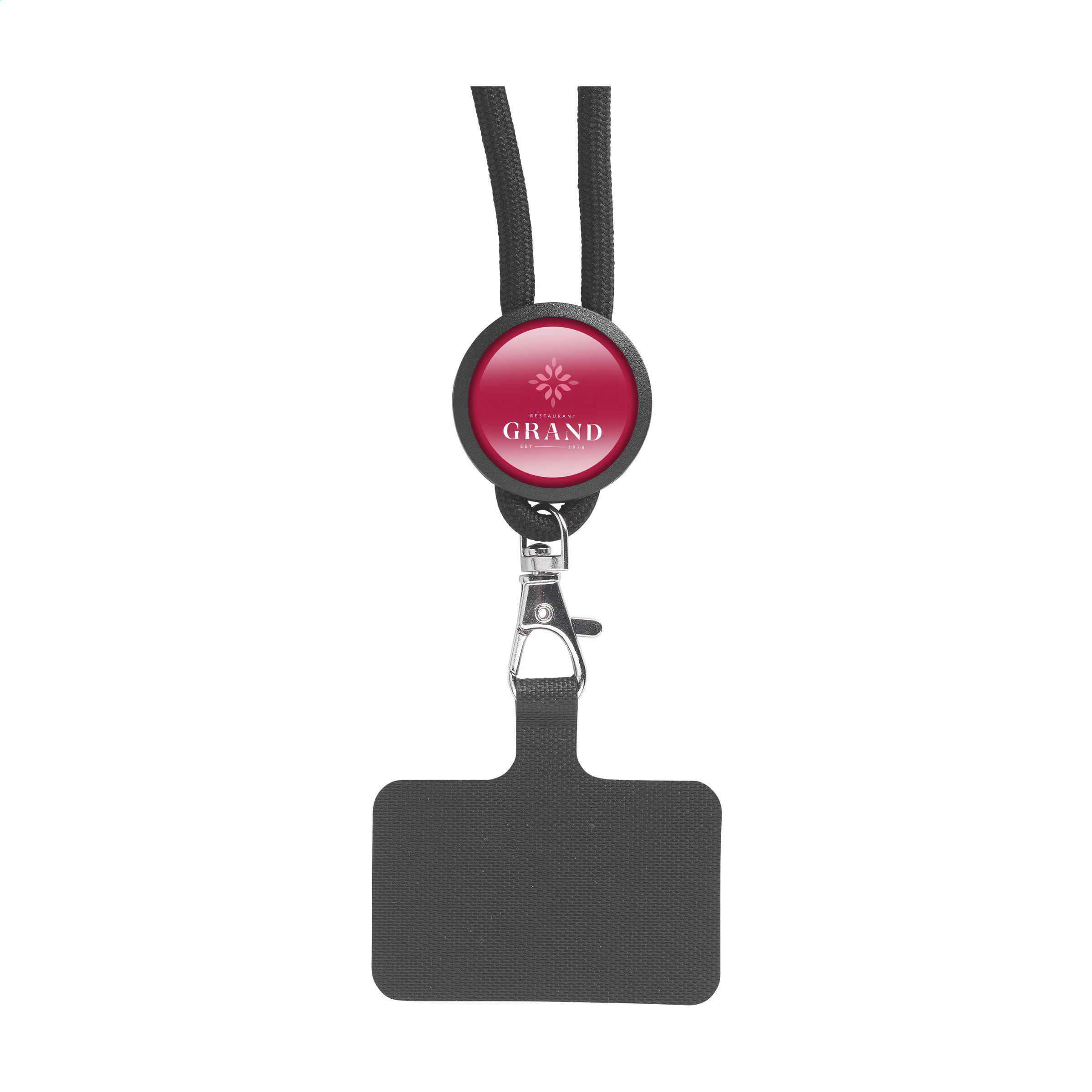 Lace Lanyard GRS RPET 0,5 cm Handy-Schlüsselband