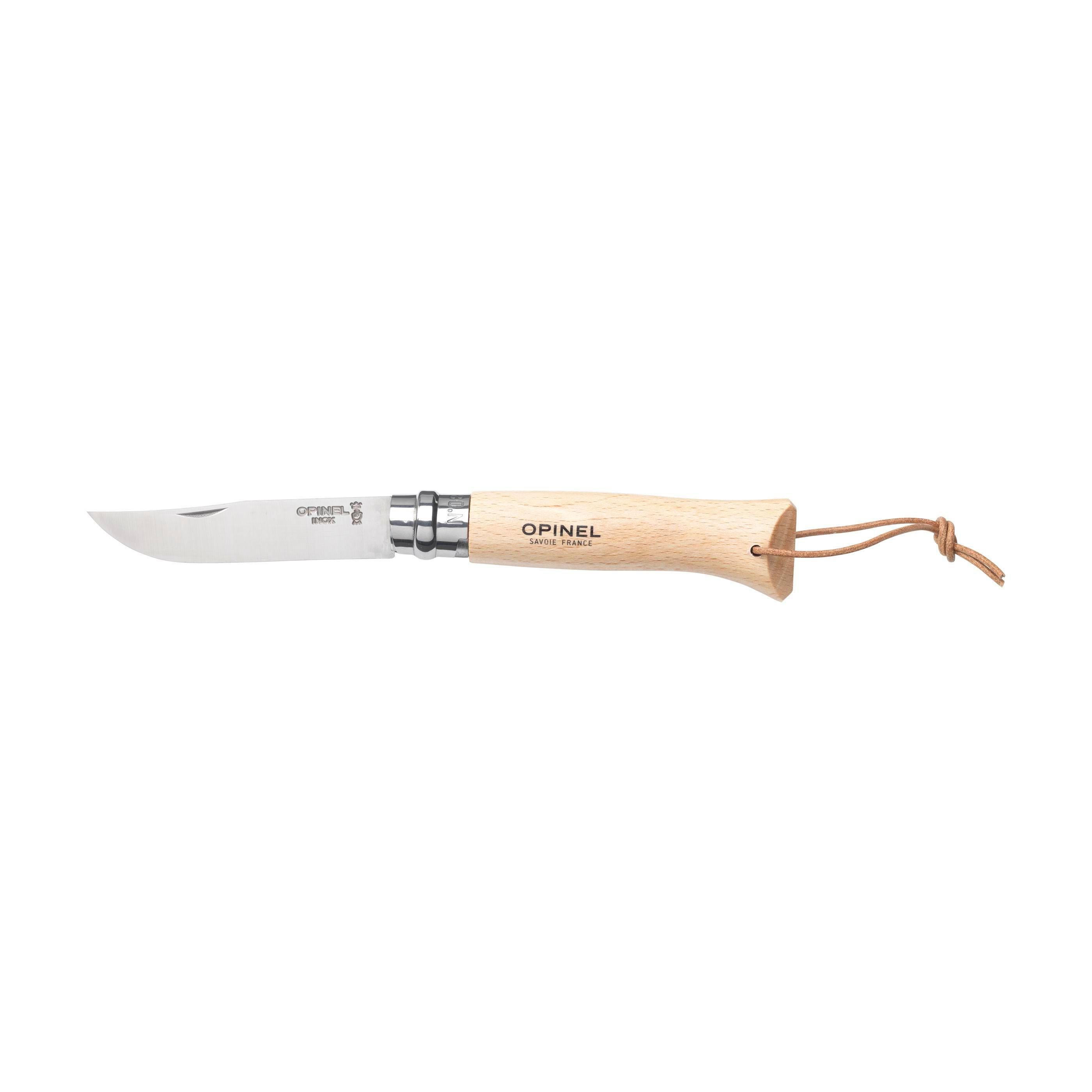 Opinel Inox No 8 Taschenmesser in einer Gürteletui