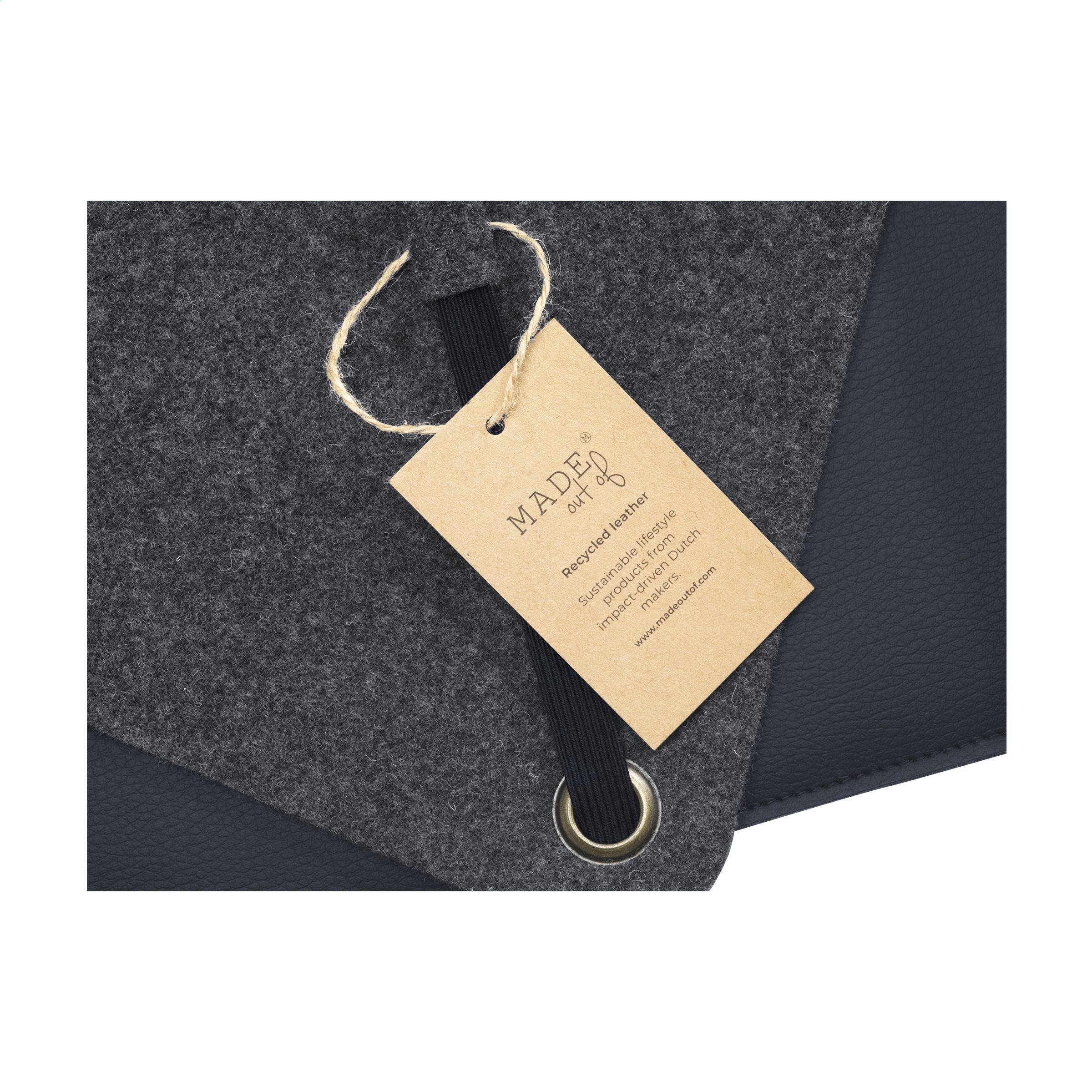 Recycled Felt & Apple Leather Laptop Sleeve 15/16´