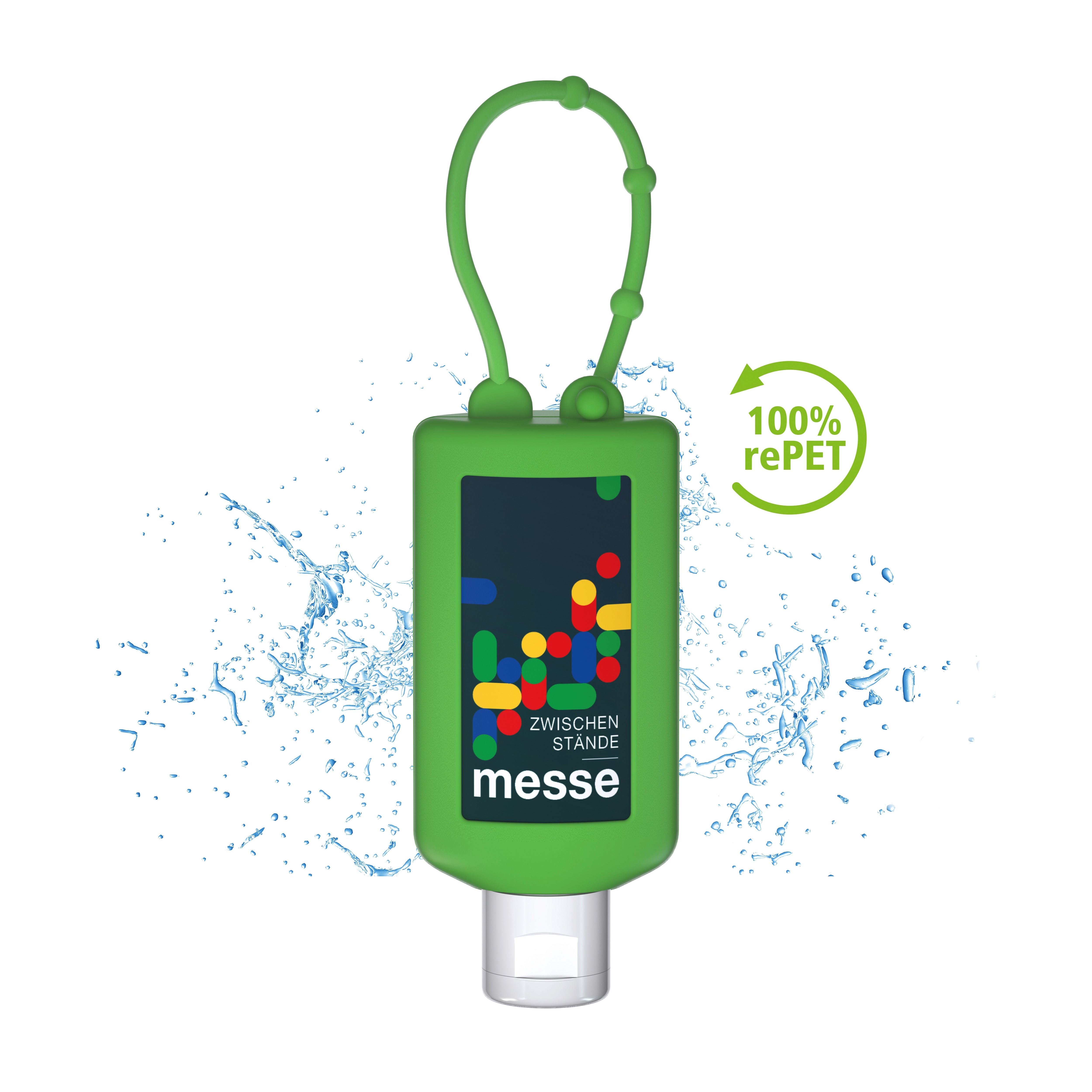 50 ml Bumper grün - Hände-Desinfektionsgel (DIN EN 1500) - Body Label