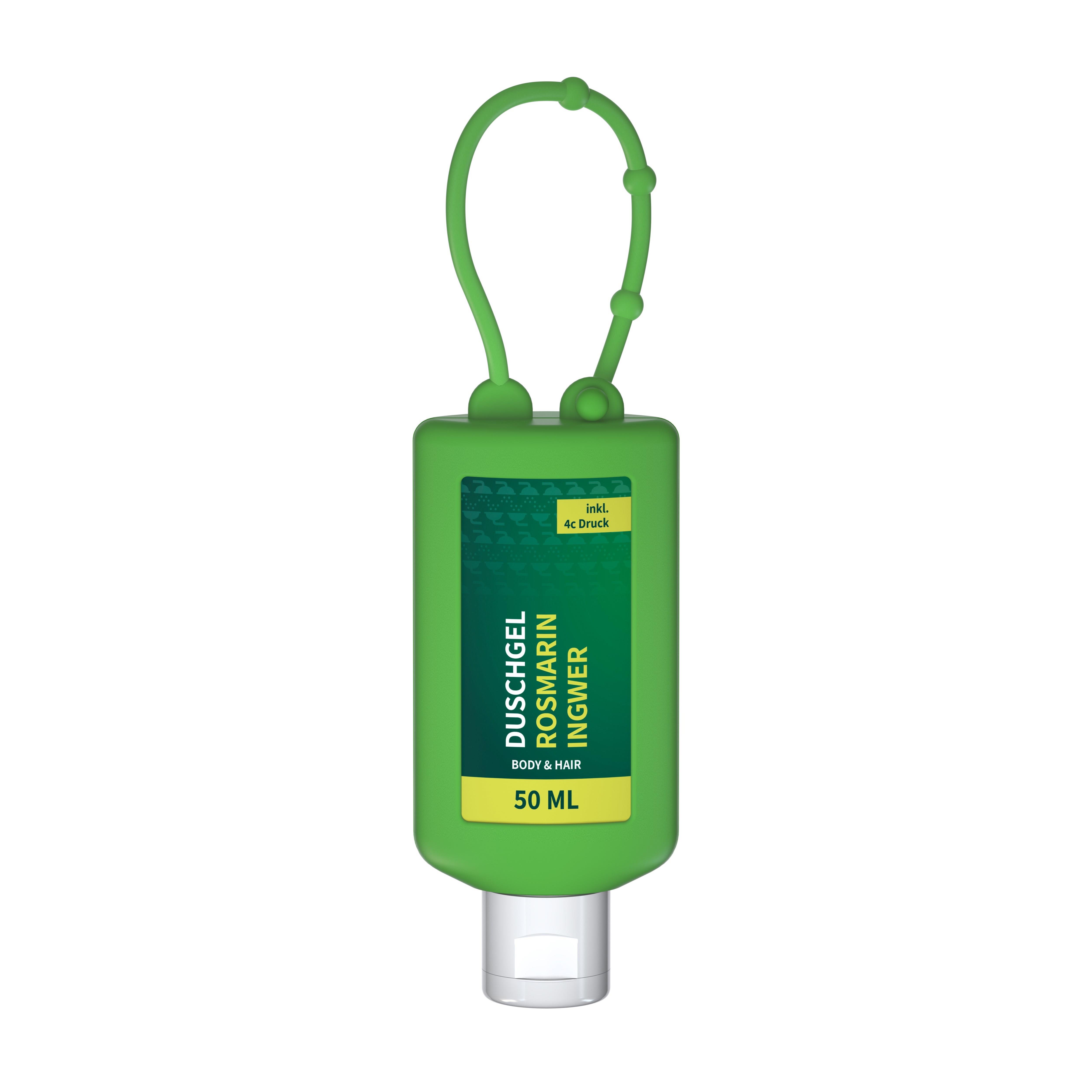 50 ml Bumper grün - Duschgel Rosmarin-Ingwer - Body Label