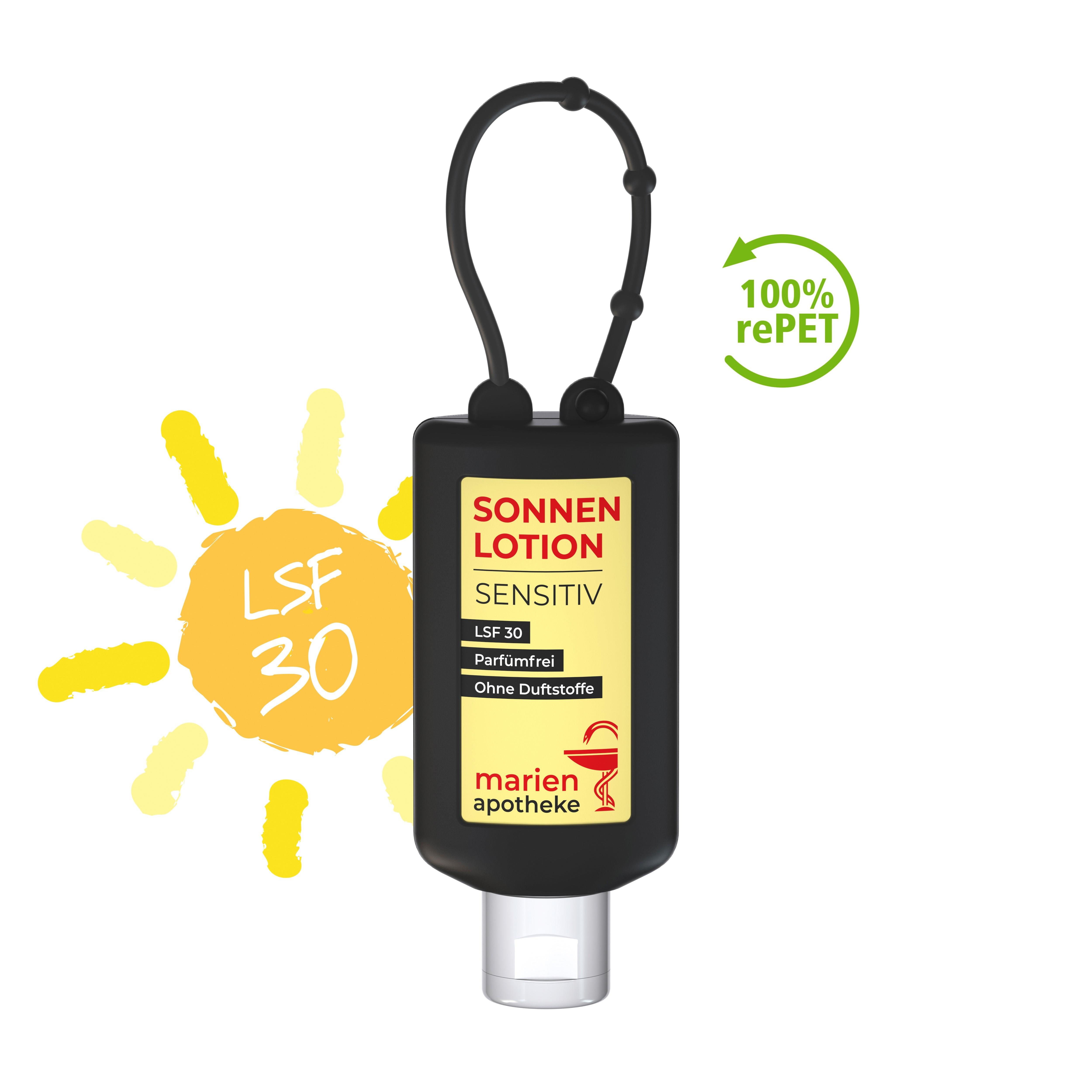 50 ml Bumper schwarz - Sonnenmilch LSF 30 (sensitiv) - Body Label