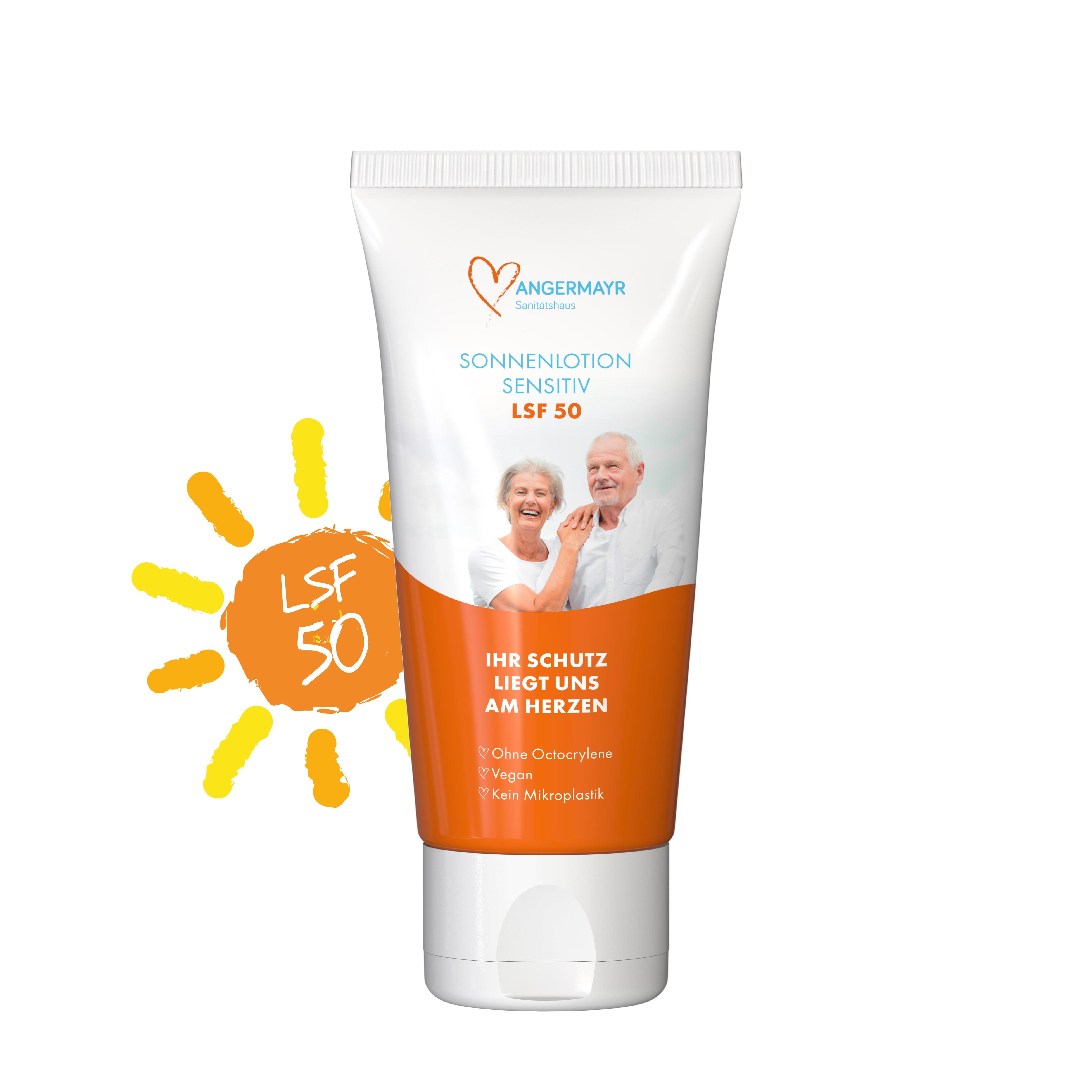 50 ml Tube - Sonnenmilch LSF 50 (sensitiv) - FullbodyPrint