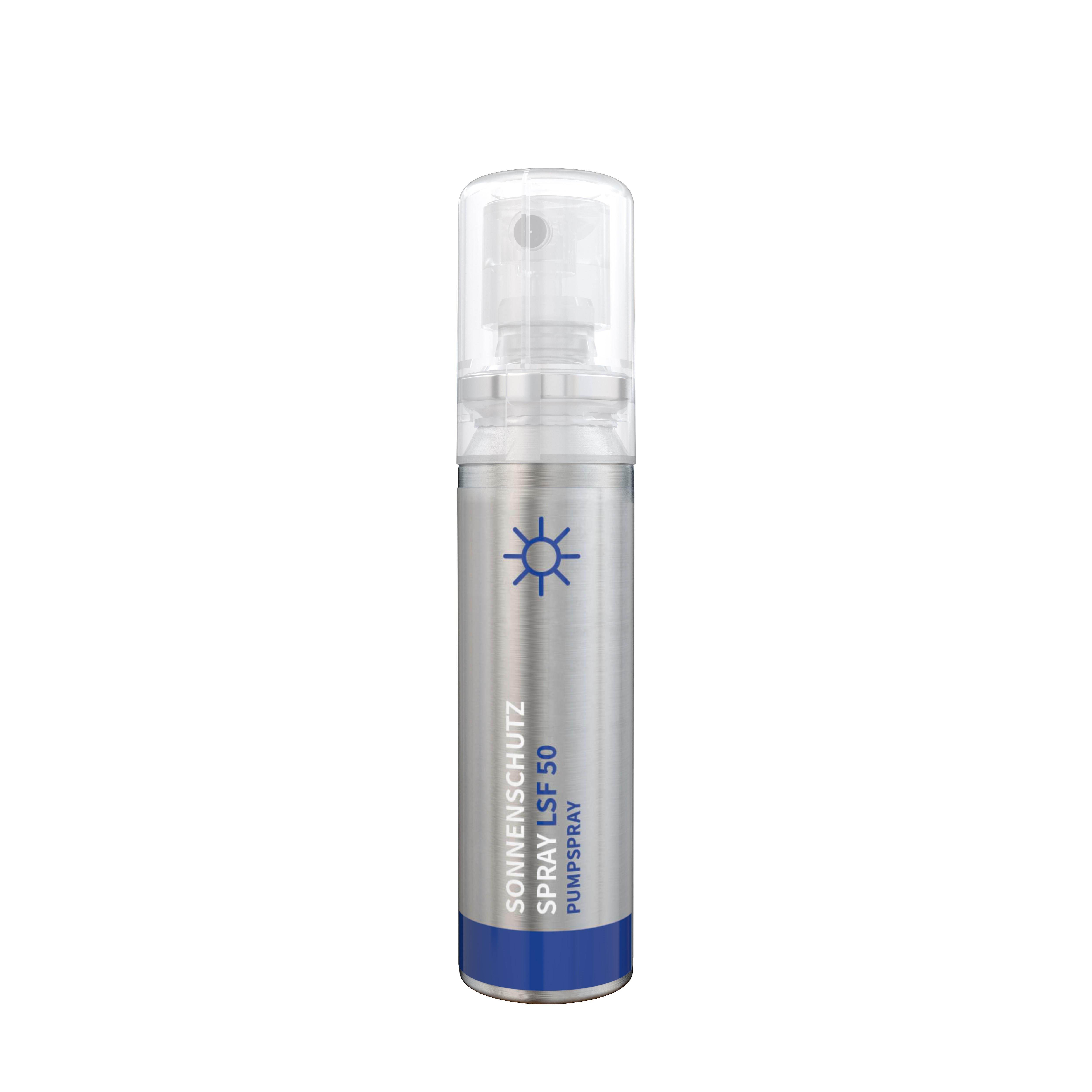 20 ml Spray - Sonnenschutzspray LSF 50 - Body Label transparent